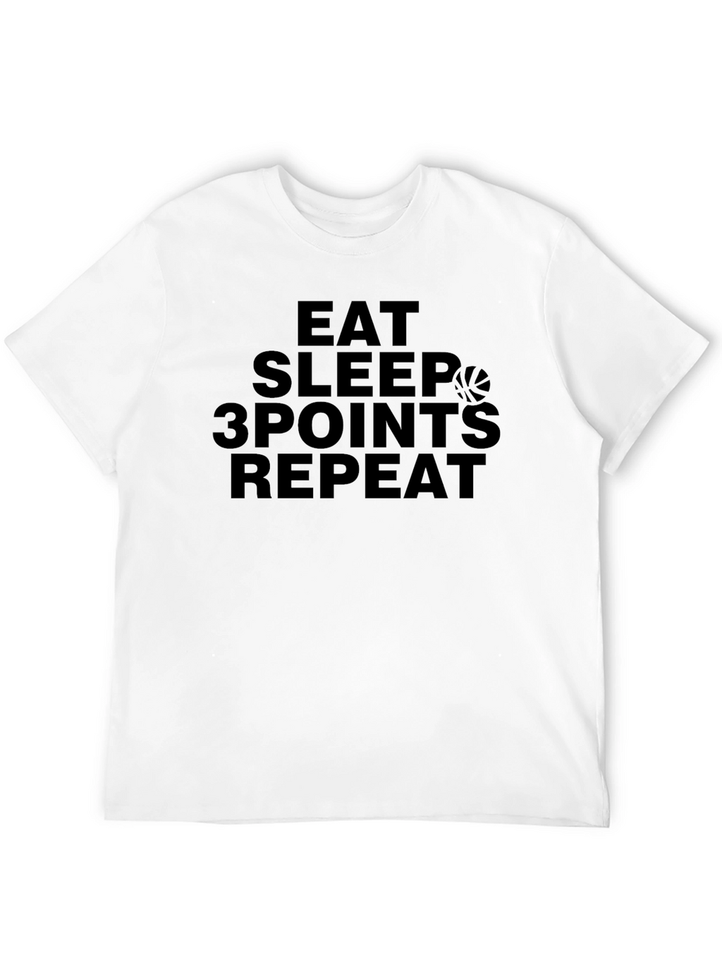 Eat Sleep 3 Points Repeat Black T-Shirt