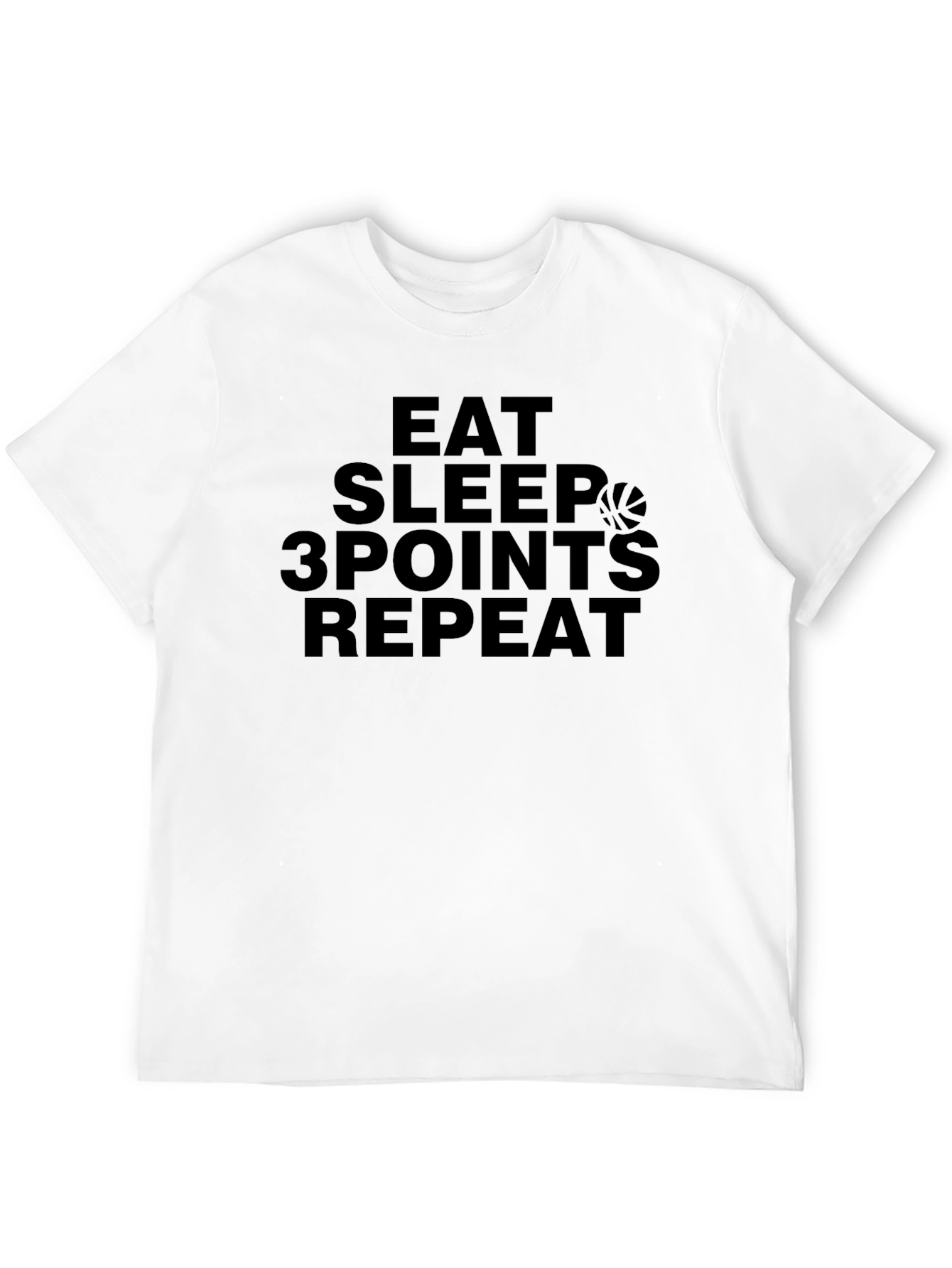 Eat Sleep 3 Points Repeat Black T-Shirt