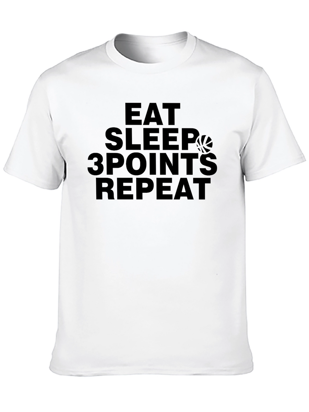 Eat Sleep 3 Points Repeat Black T-Shirt