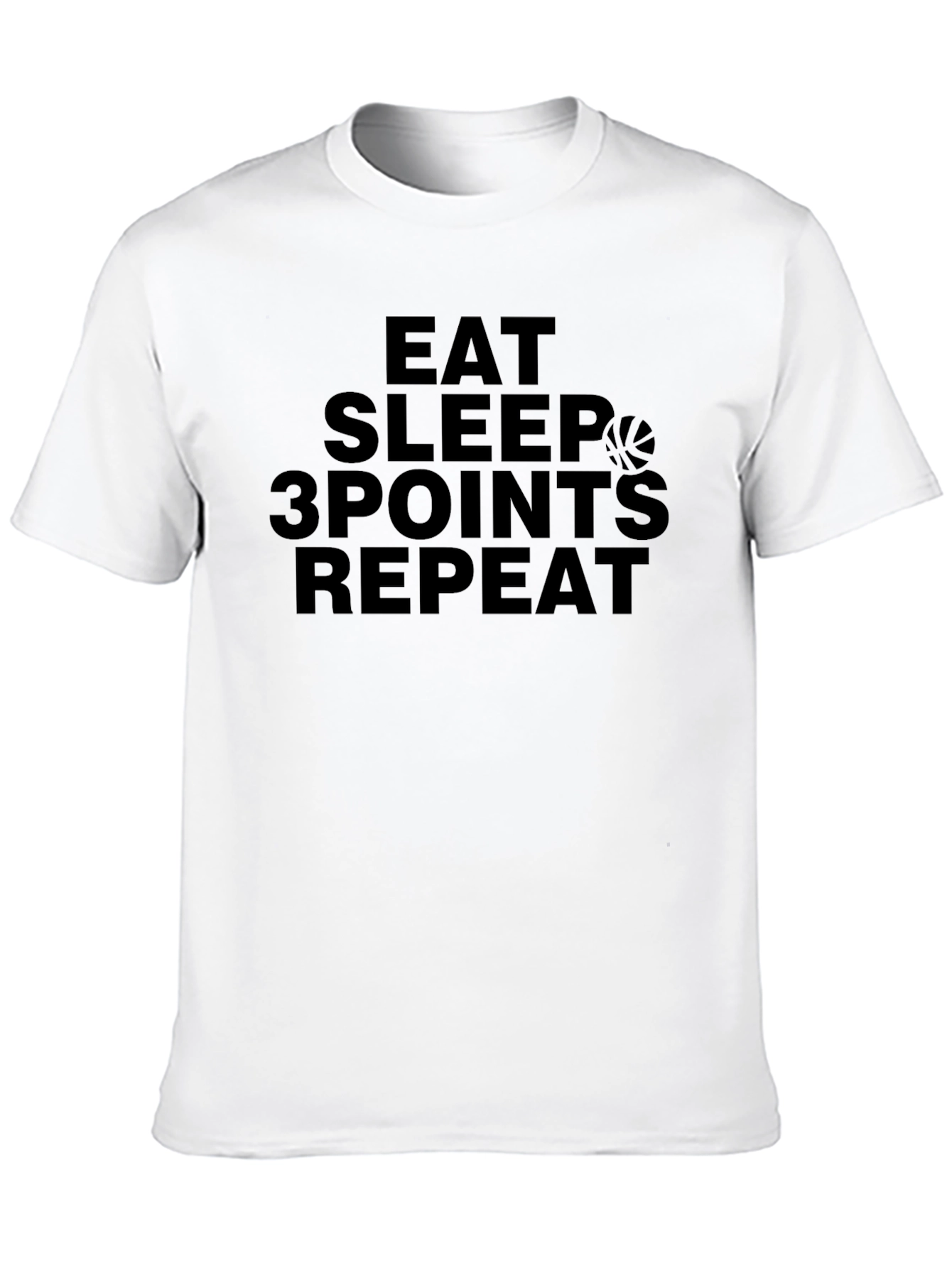 Eat Sleep 3 Points Repeat Black T-Shirt
