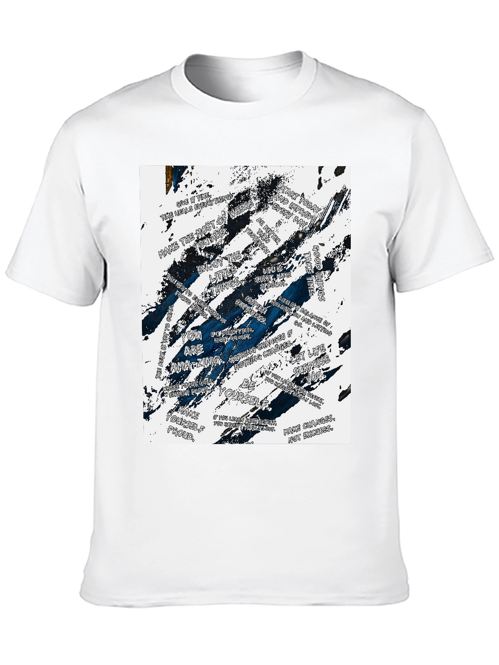 Inspirational Quote Graphic Black T-Shirt