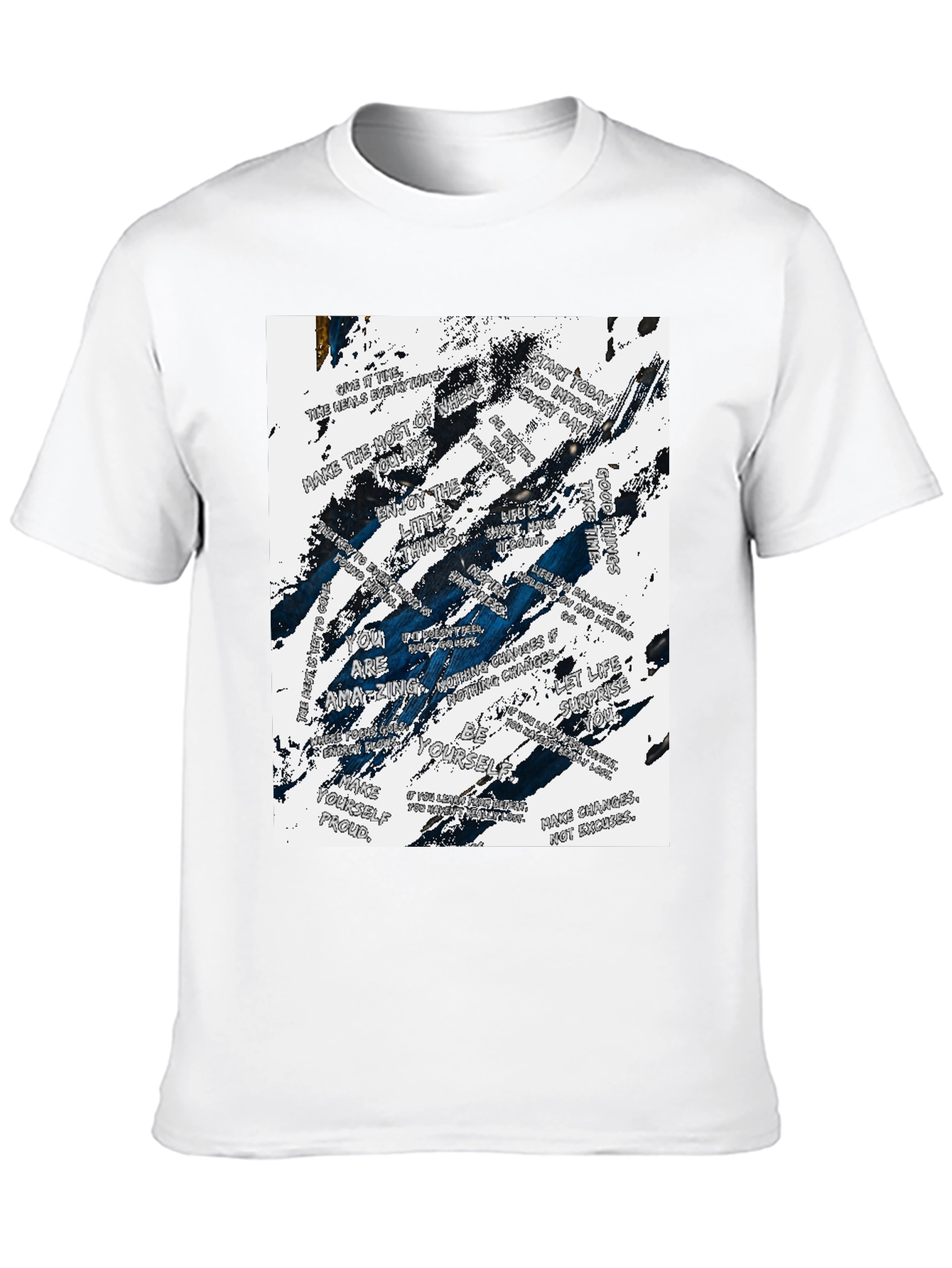 Inspirational Quote Graphic Black T-Shirt