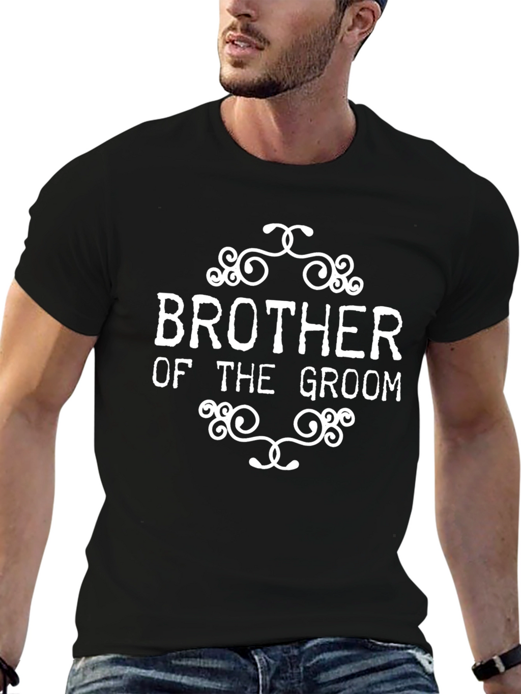 Brother of the Groom T-Shirt - Black