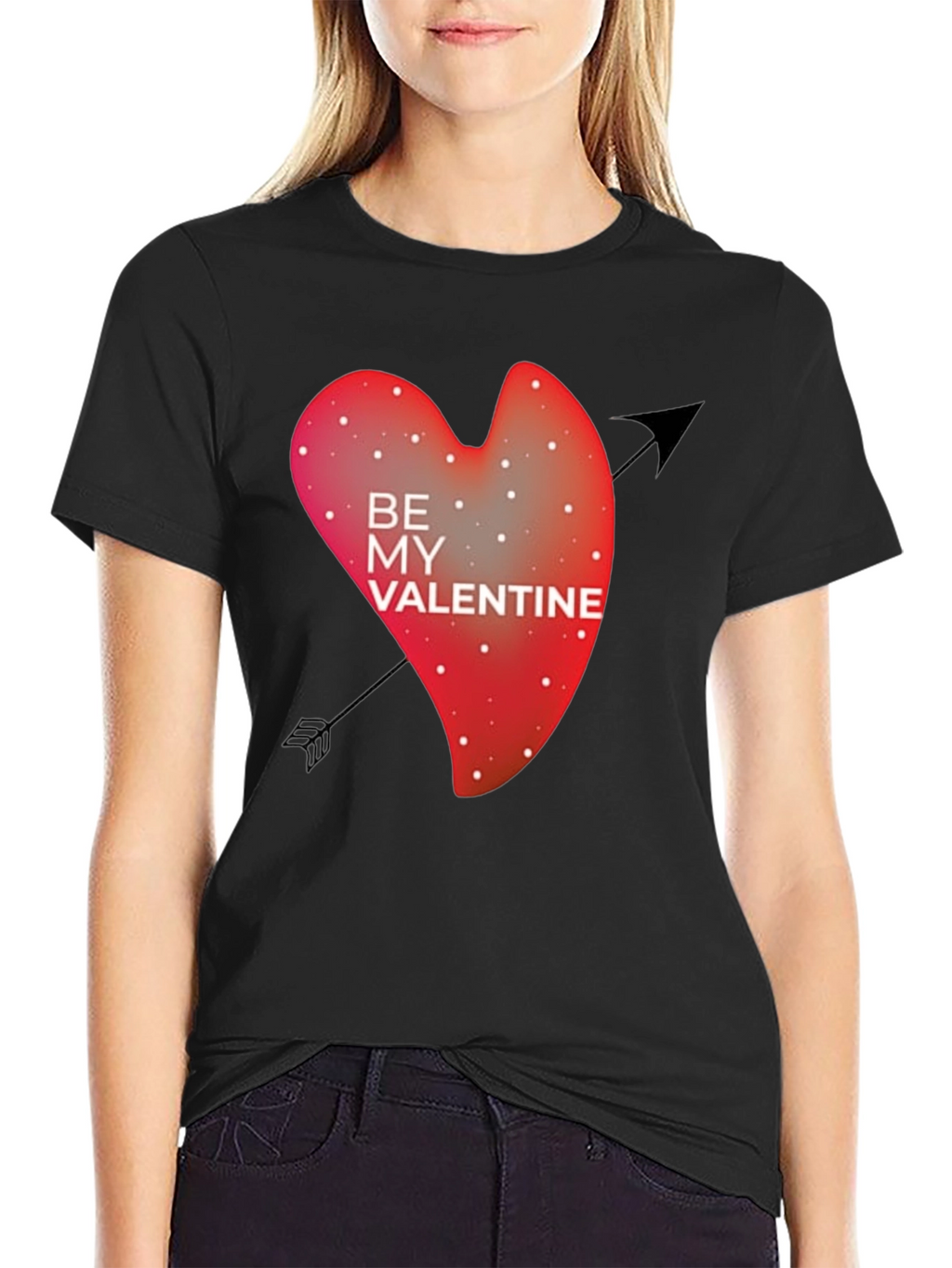 Be My Valentine Graphic Tee - Black T-Shirt