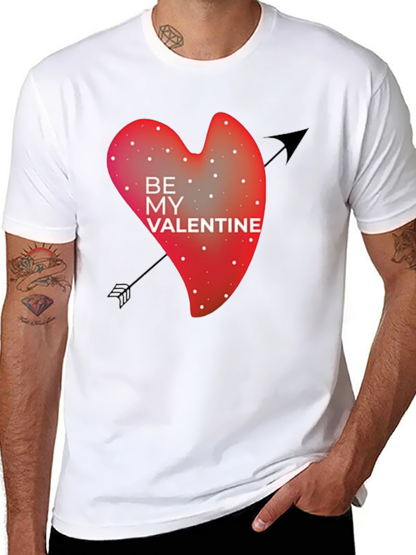 Be My Valentine Graphic Tee - Black T-Shirt