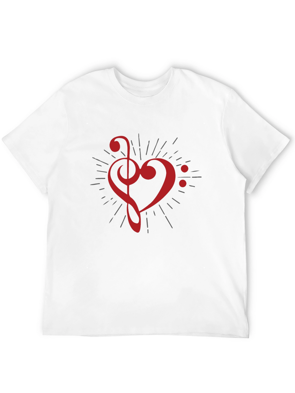 Musical Heart T-Shirt - Black