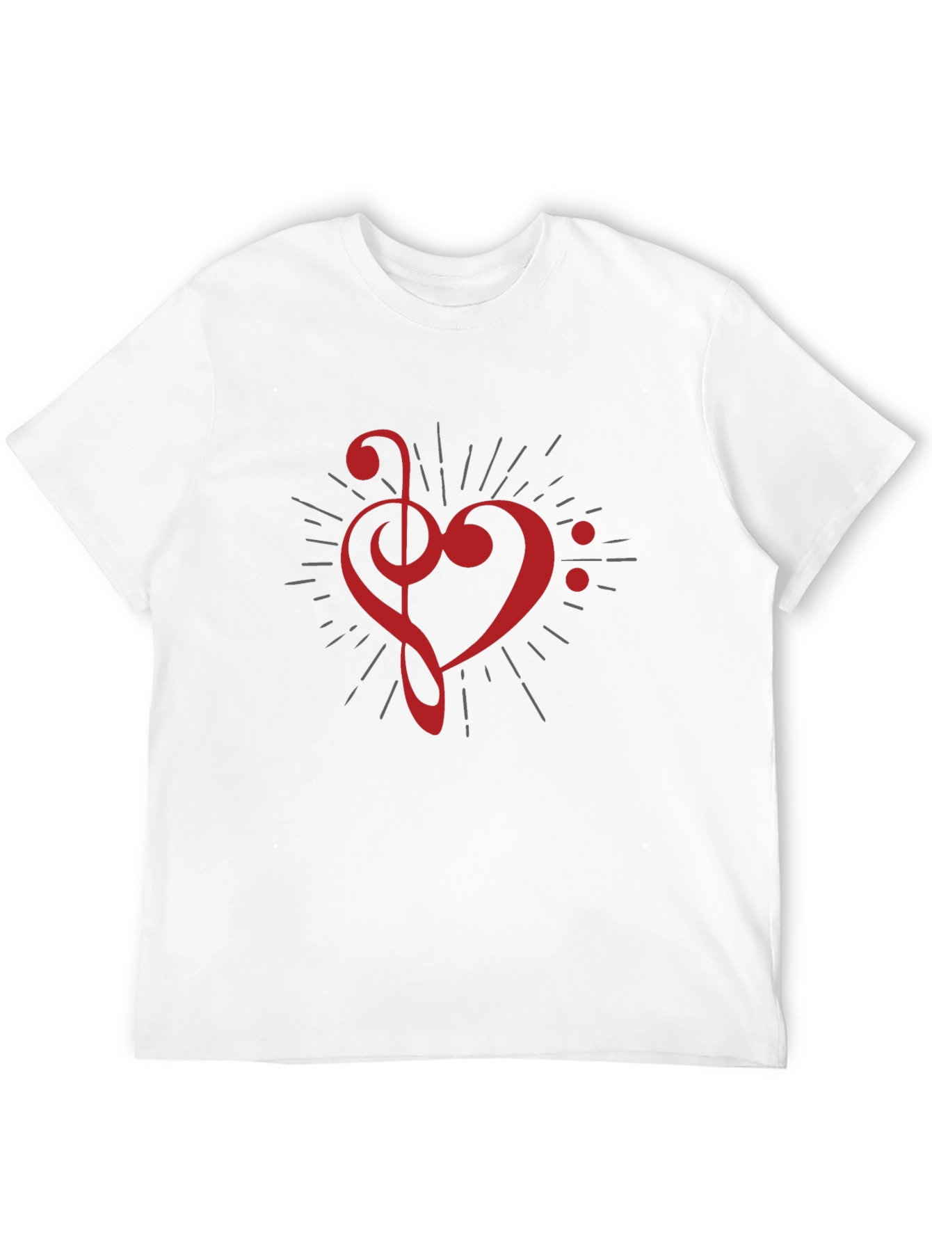Musical Heart T-Shirt - Black