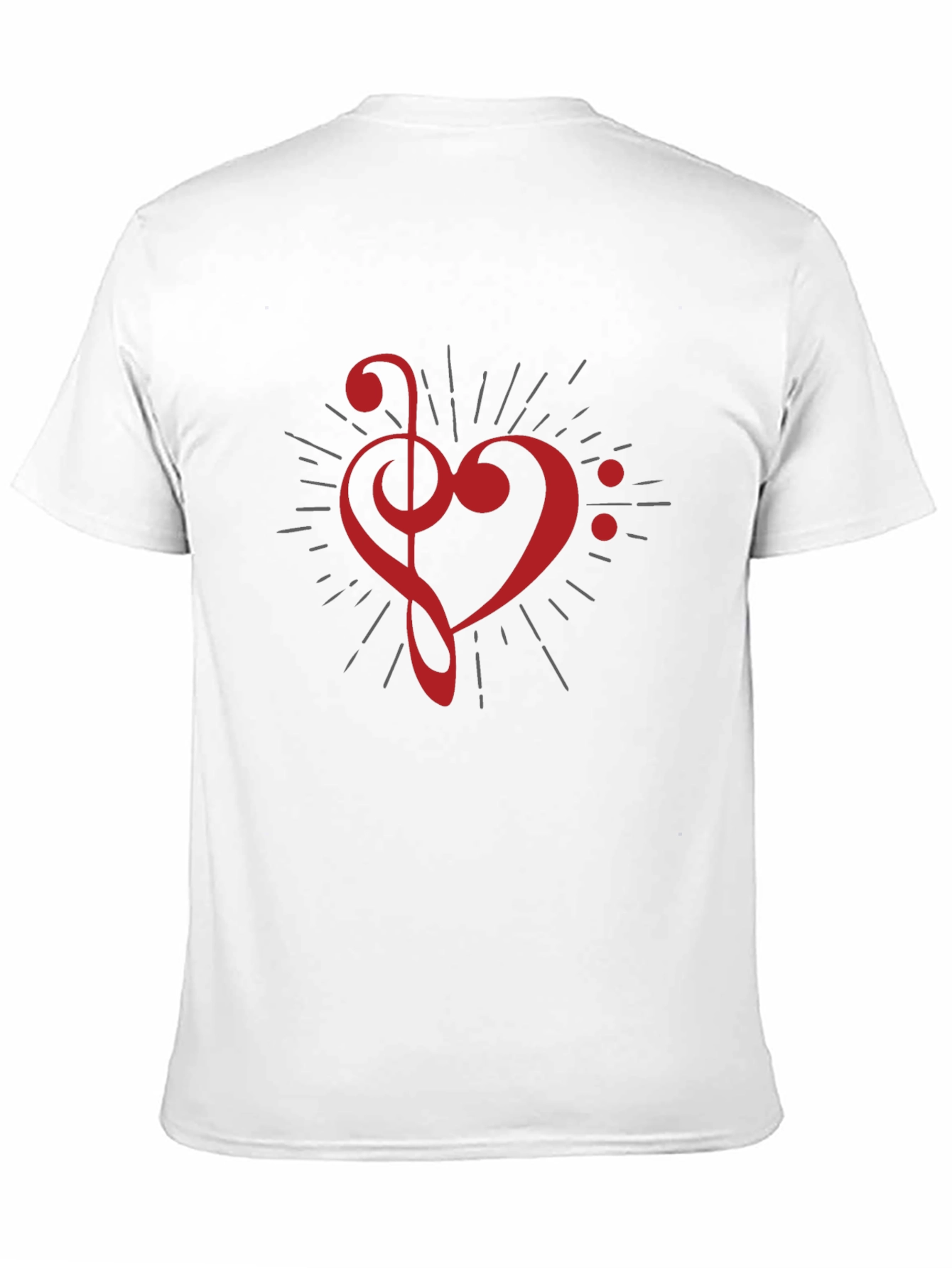 Musical Heart T-Shirt - Black