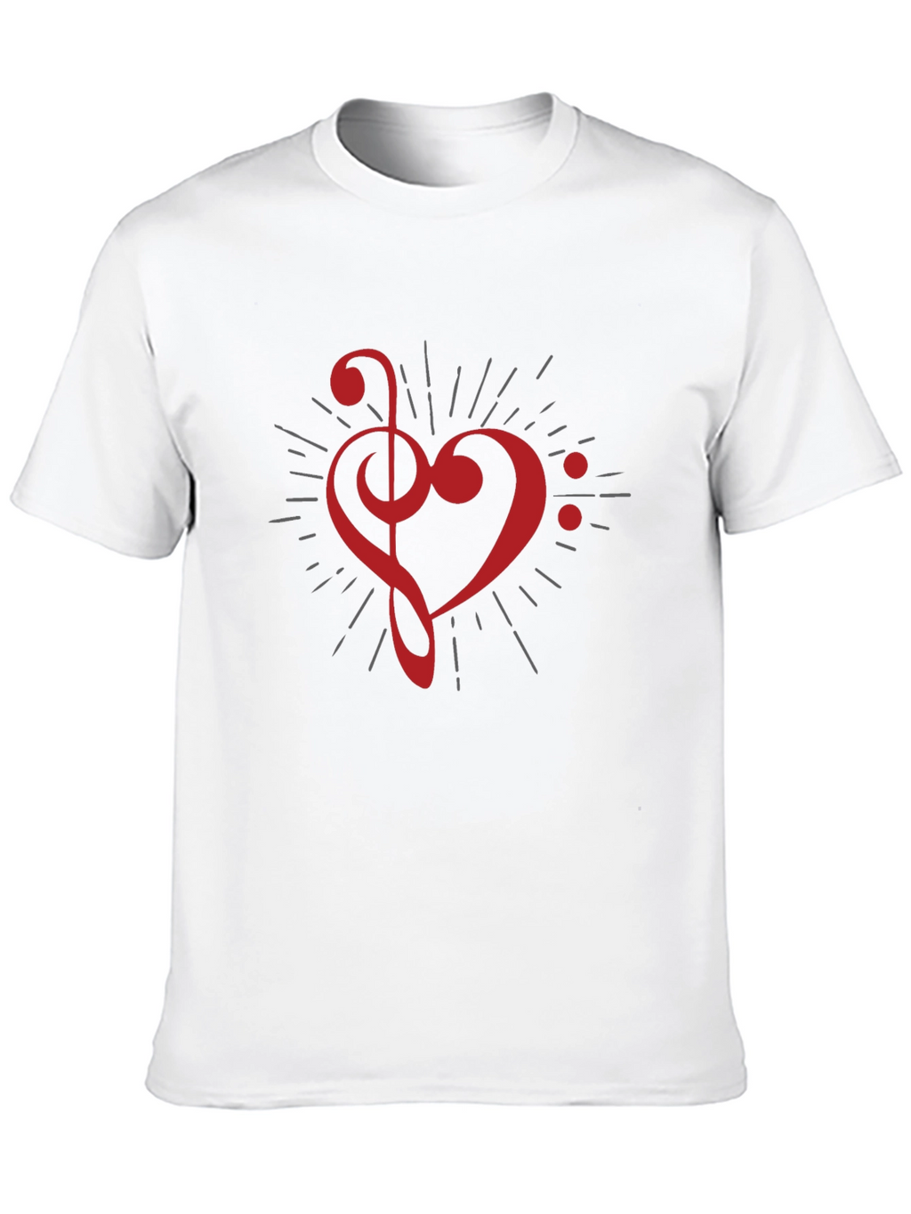 Musical Heart T-Shirt - Black