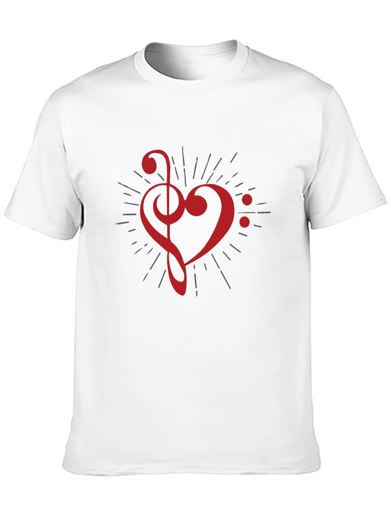 Musical Heart T-Shirt - Black