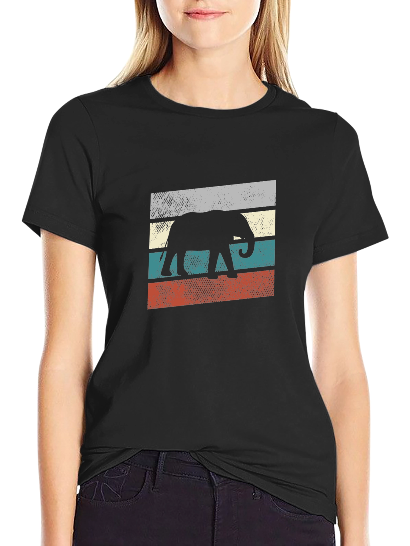 Retro Elephant T-Shirt - Vintage Style Tee