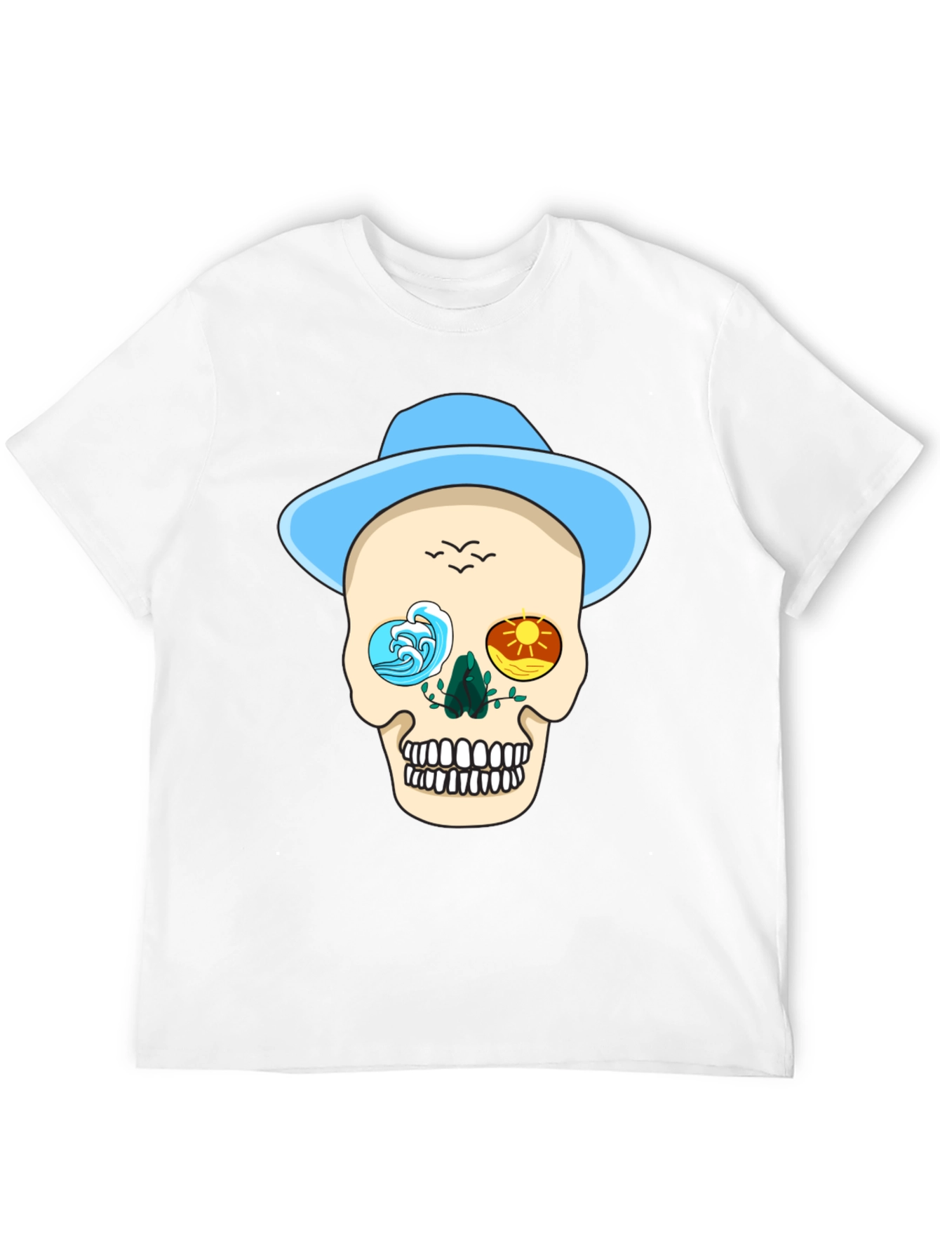 Skull Graphic Tee - Ocean & Sun Design