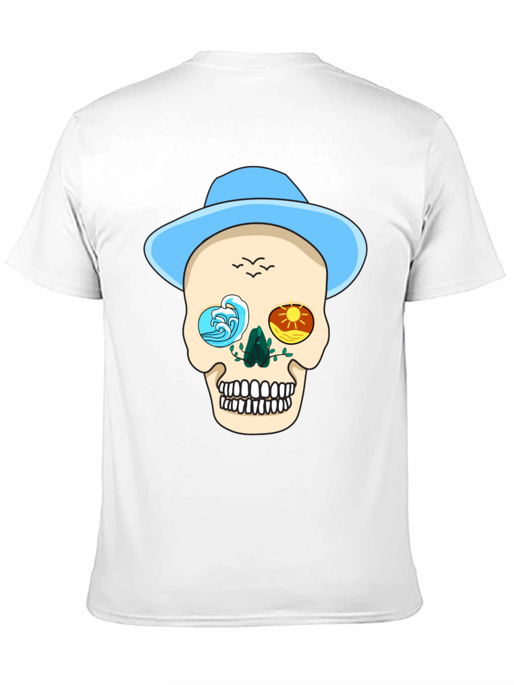 Skull Graphic Tee - Ocean & Sun Design