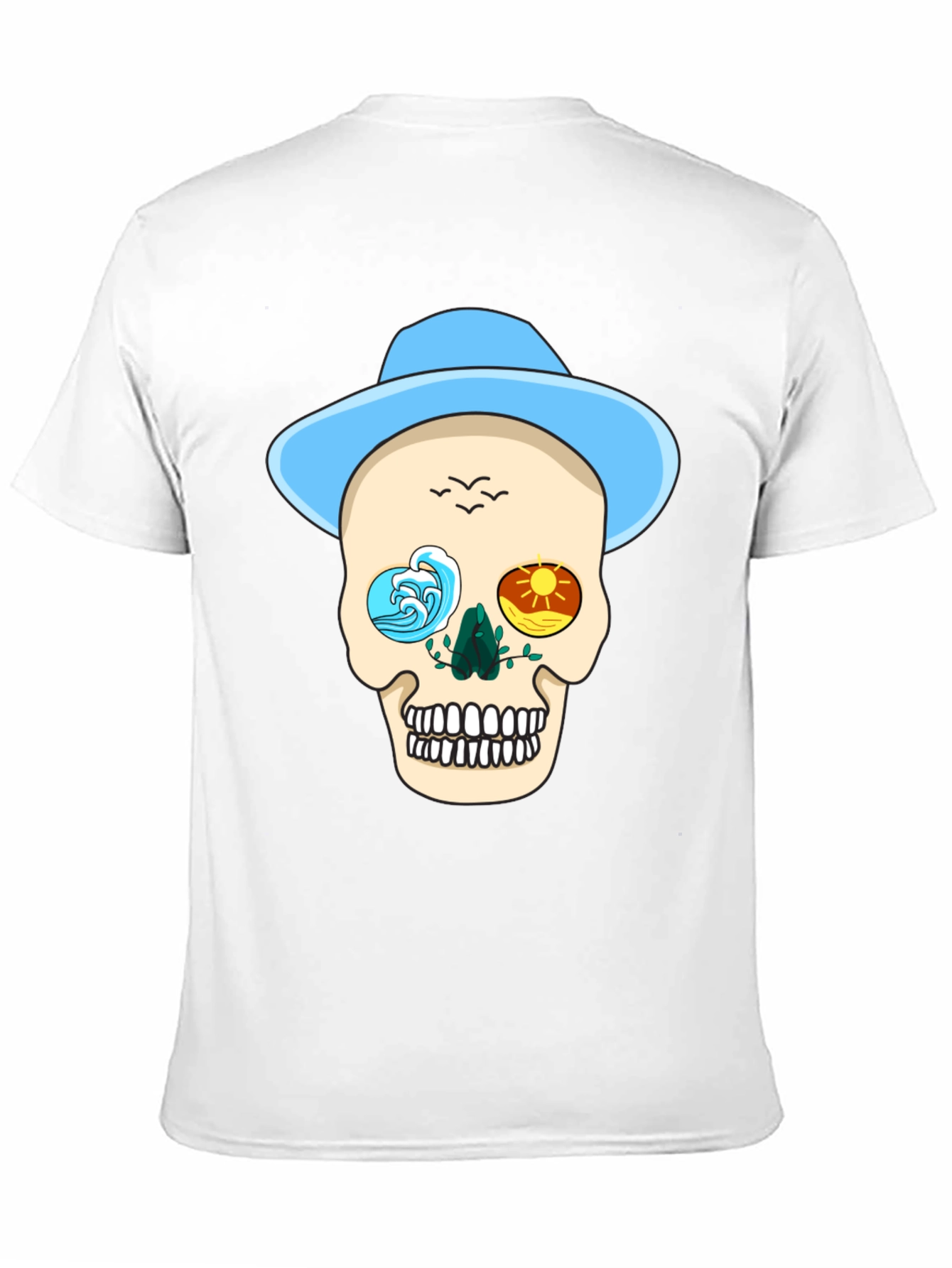 Skull Graphic Tee - Ocean & Sun Design