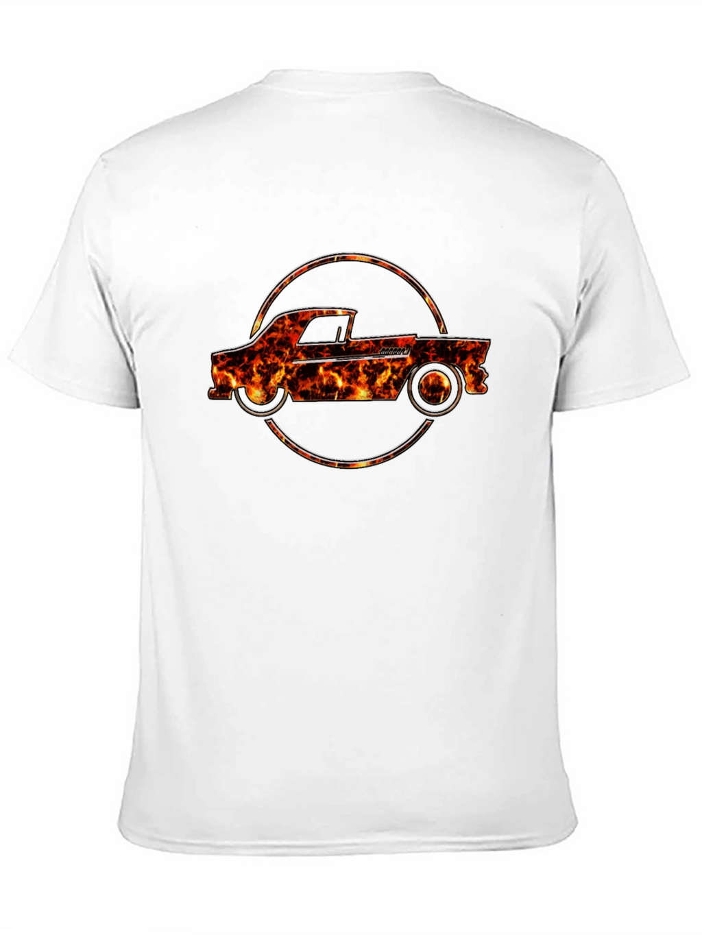Flame Truck Graphic Tee - Cool Car T-Shirt