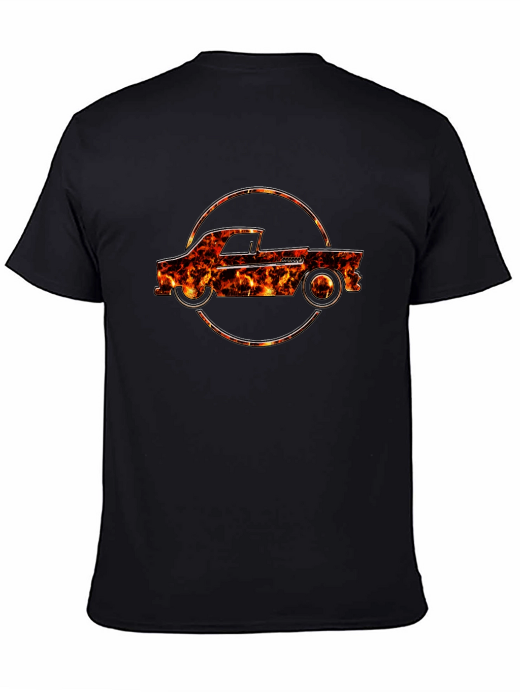 Flame Truck Graphic Tee - Cool Car T-Shirt