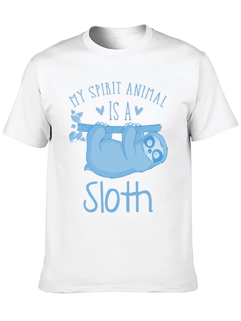 Sloth Spirit Animal Black T-Shirt