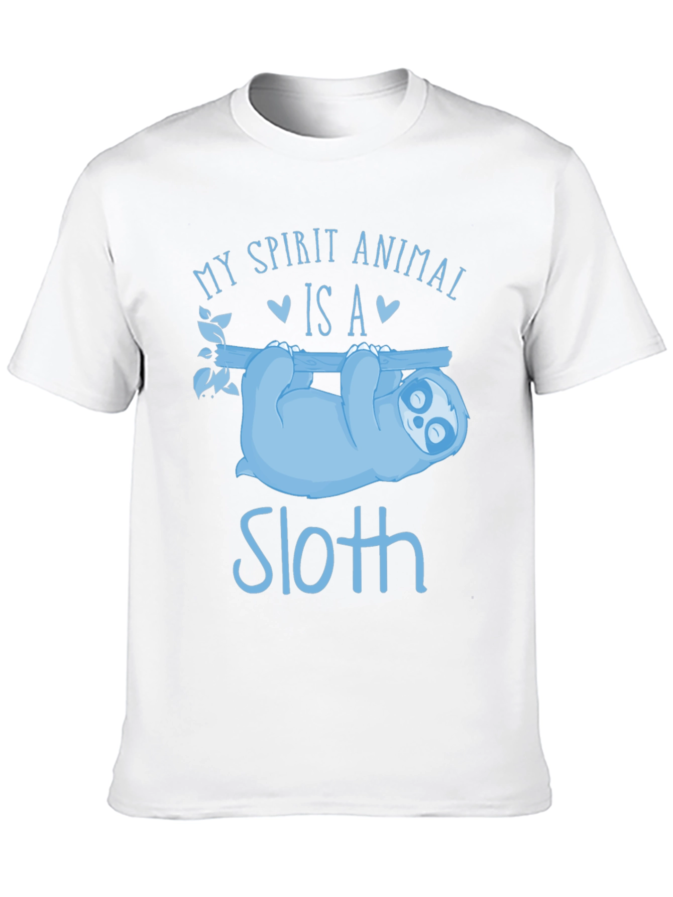 Sloth Spirit Animal Black T-Shirt