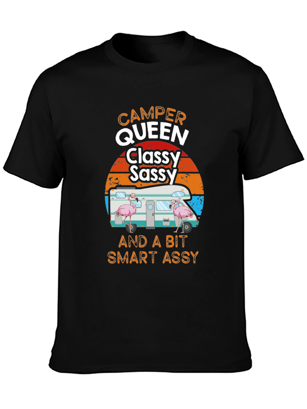 Camper Queen Classy Sassy Funny Graphic Tee