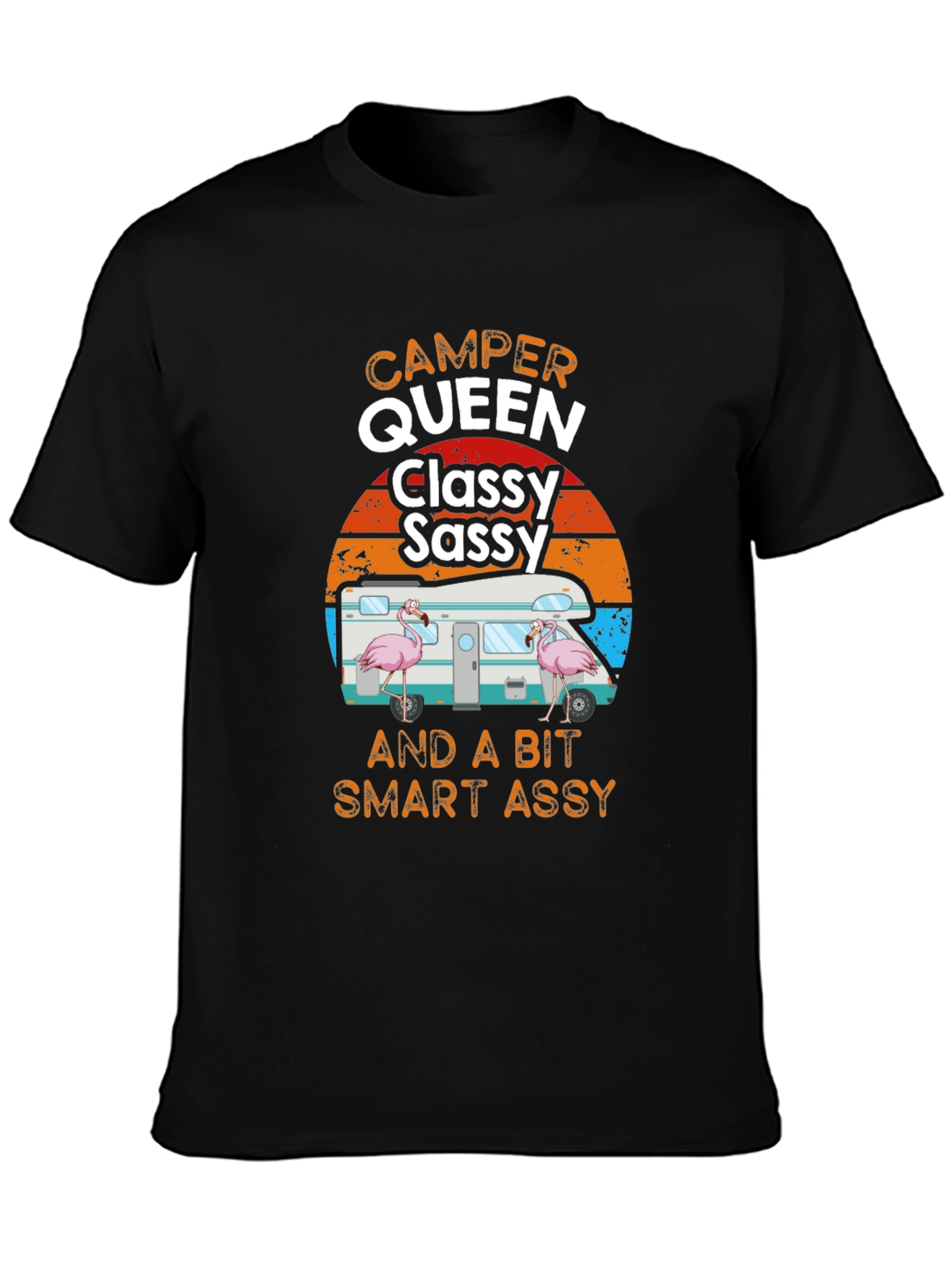 Camper Queen Classy Sassy Funny Graphic Tee