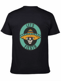 Lets Fiesta Sugar Skull Tee - Black Cotton T-Shirt