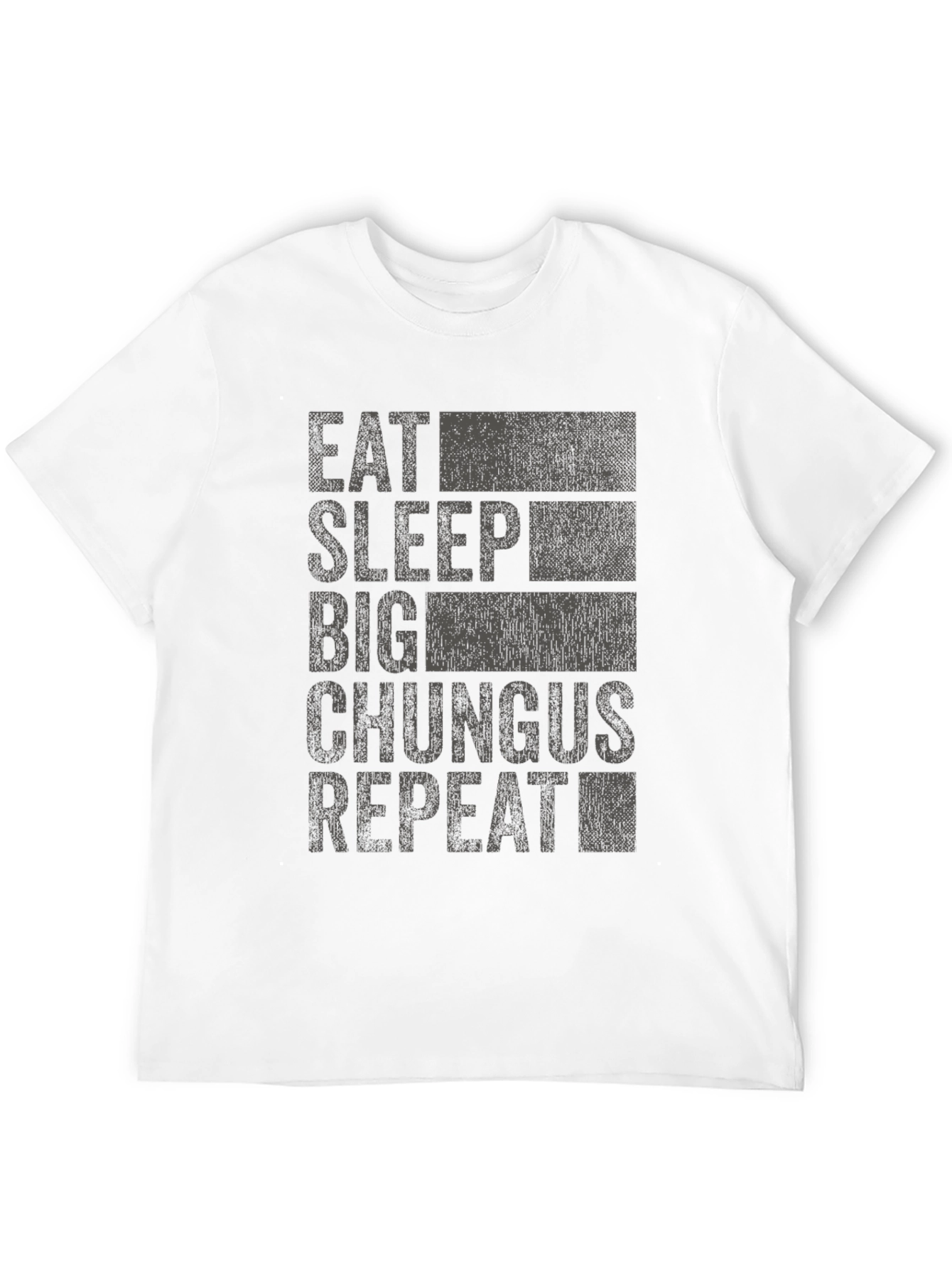 Eat Sleep Big Chungus Repeat Black T-Shirt