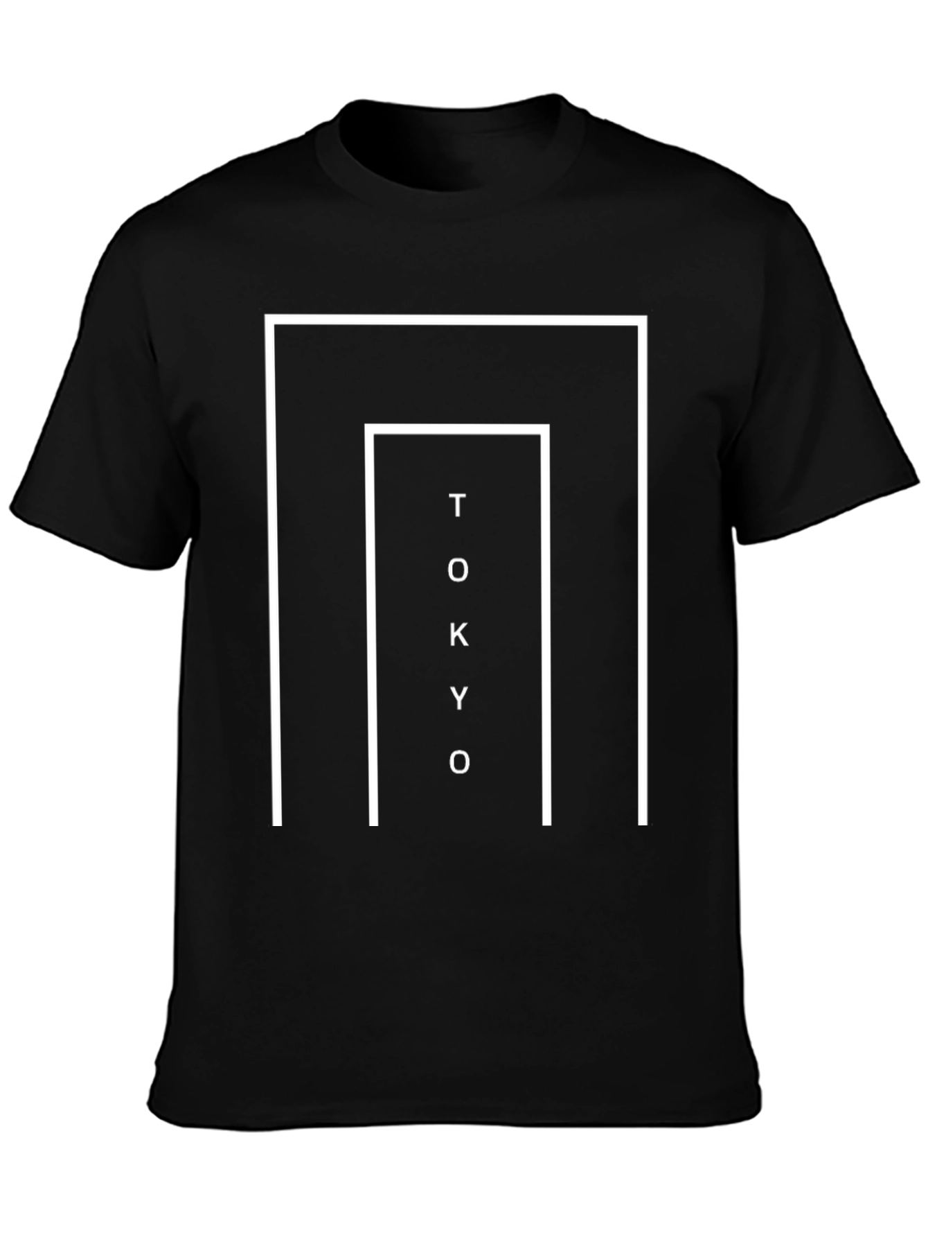 Tokyo Graphic Tee - Modern Black T-Shirt