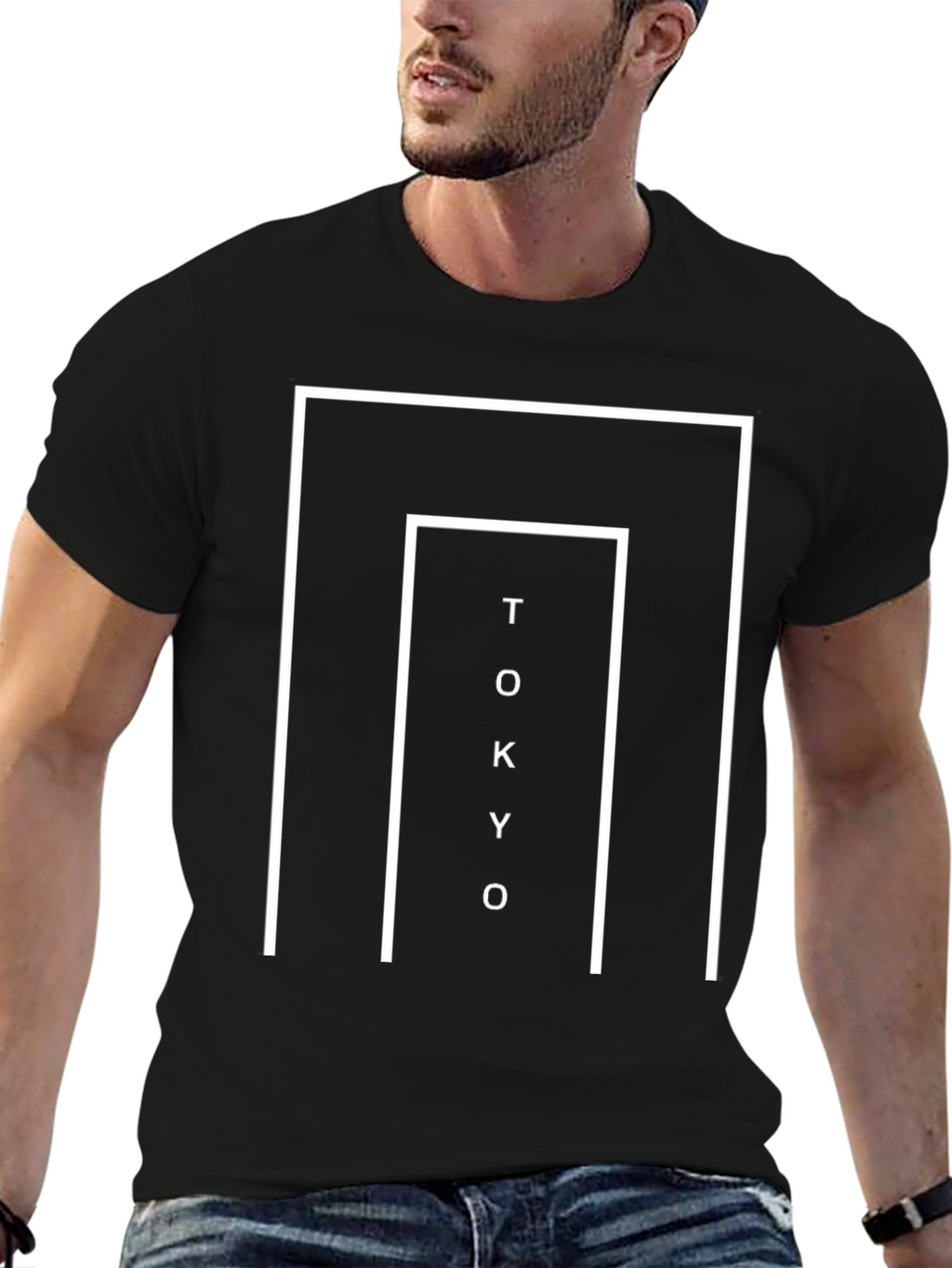 Tokyo Graphic Tee - Modern Black T-Shirt