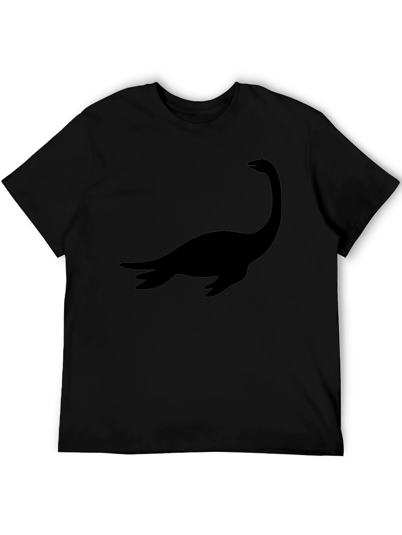 Loch Ness Monster Silhouette T-Shirt - Black