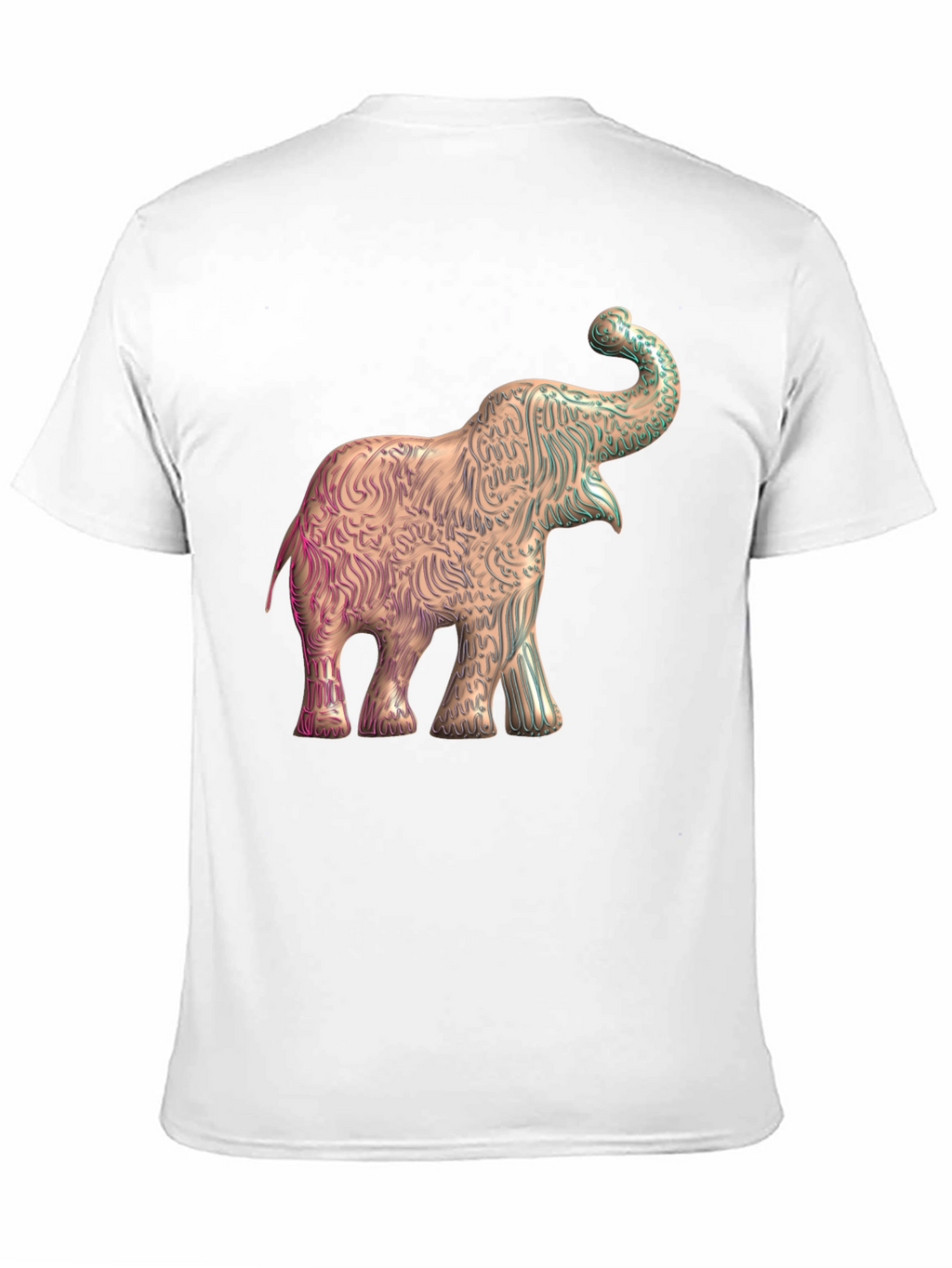 Elephant Graphic Print Tee - Stylish Mens Black T-Shirt