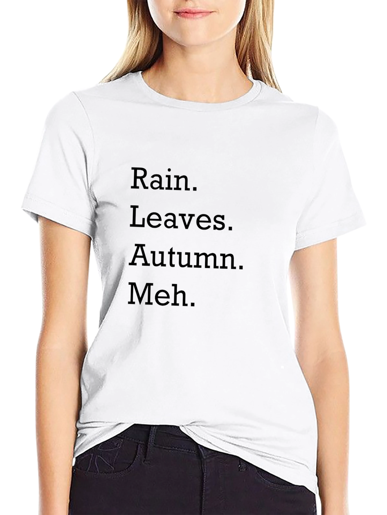 Rain Leaves Autumn Meh T-Shirt