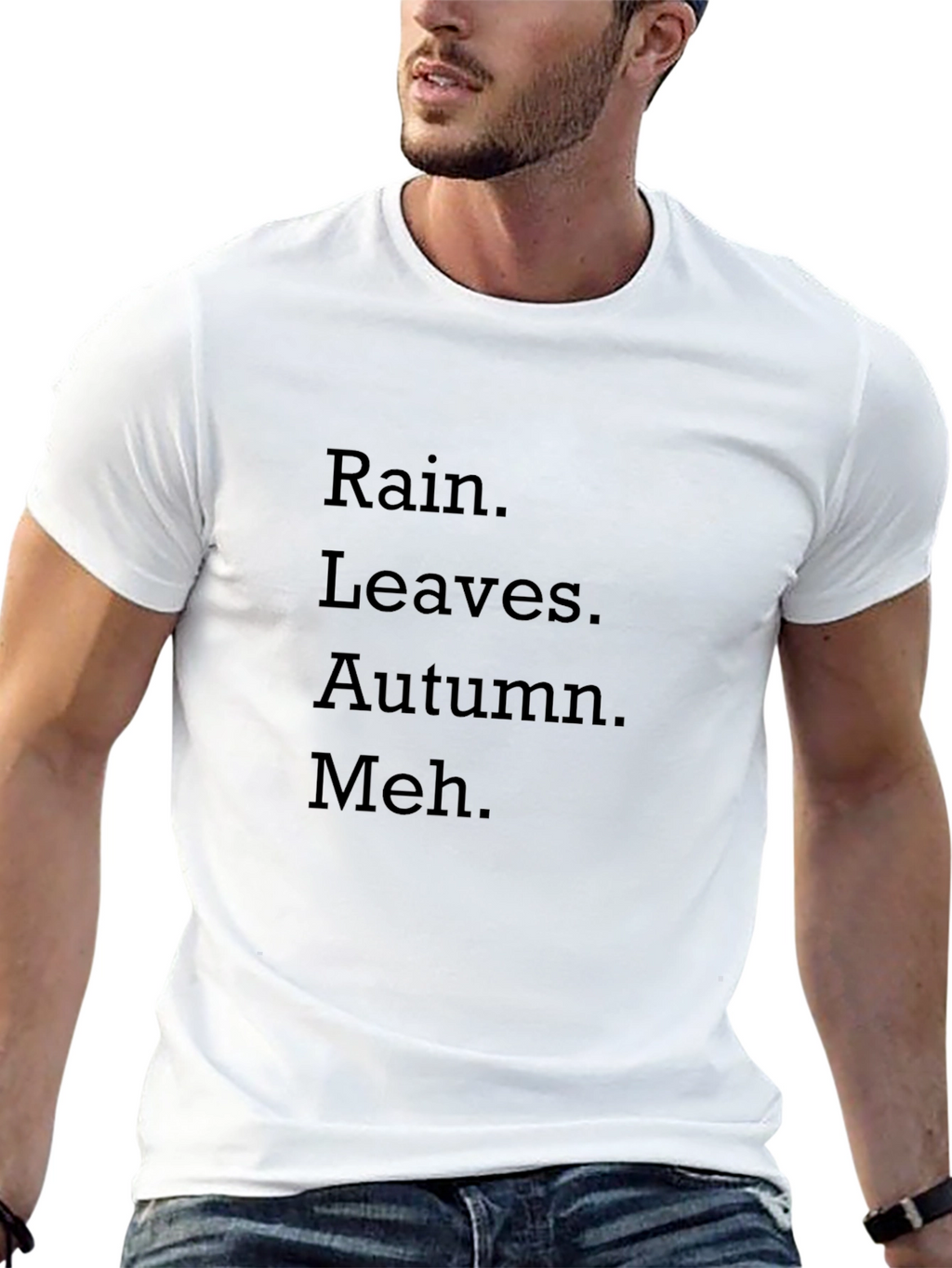Rain Leaves Autumn Meh T-Shirt