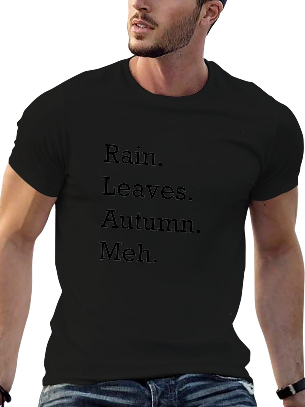 Rain Leaves Autumn Meh T-Shirt