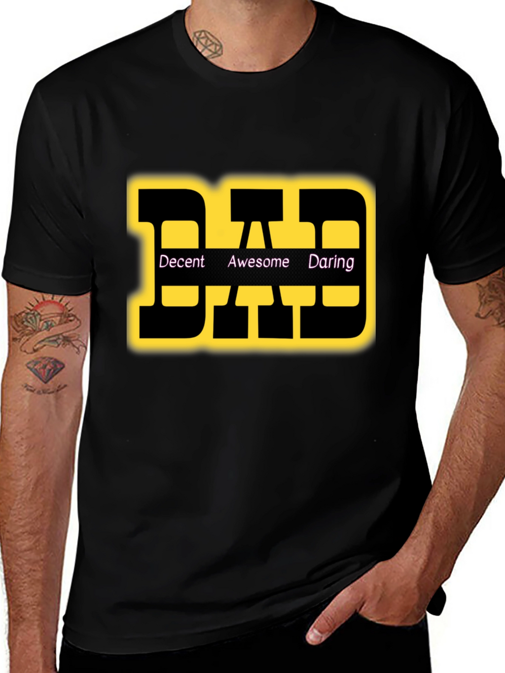 DAD T-Shirt: Decent Awesome Daring Graphic Tee