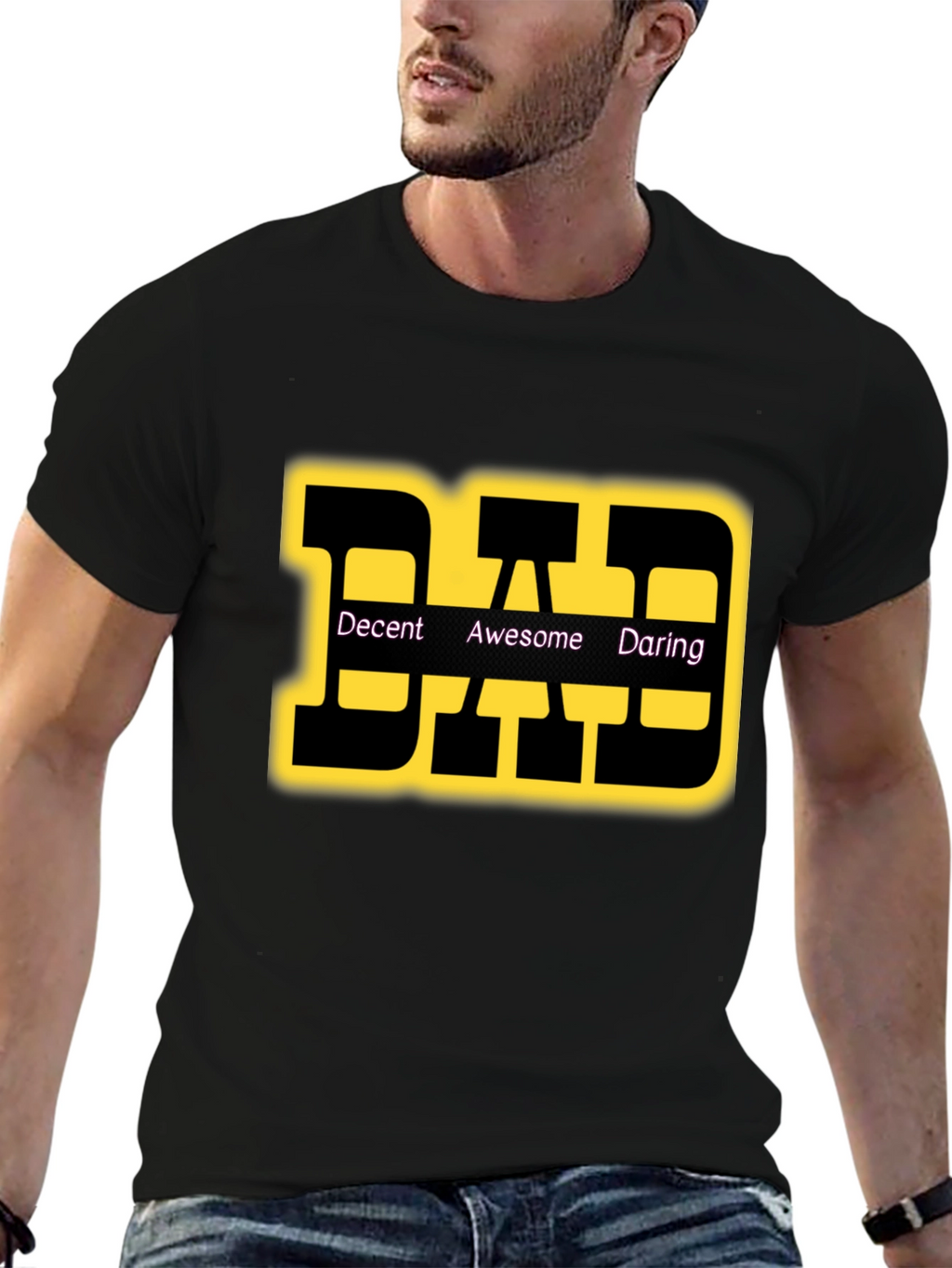 DAD T-Shirt: Decent Awesome Daring Graphic Tee