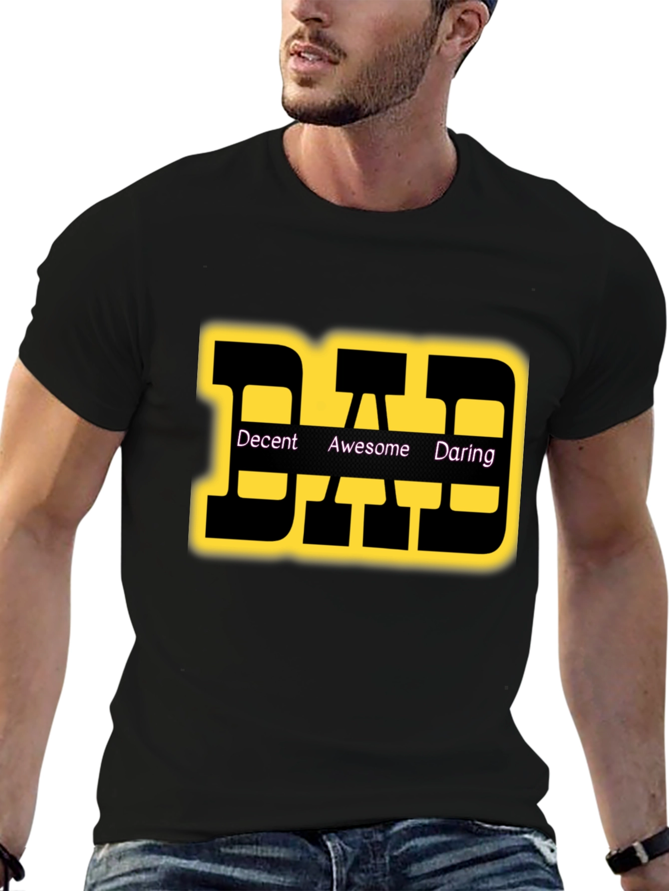 DAD T-Shirt: Decent Awesome Daring Graphic Tee