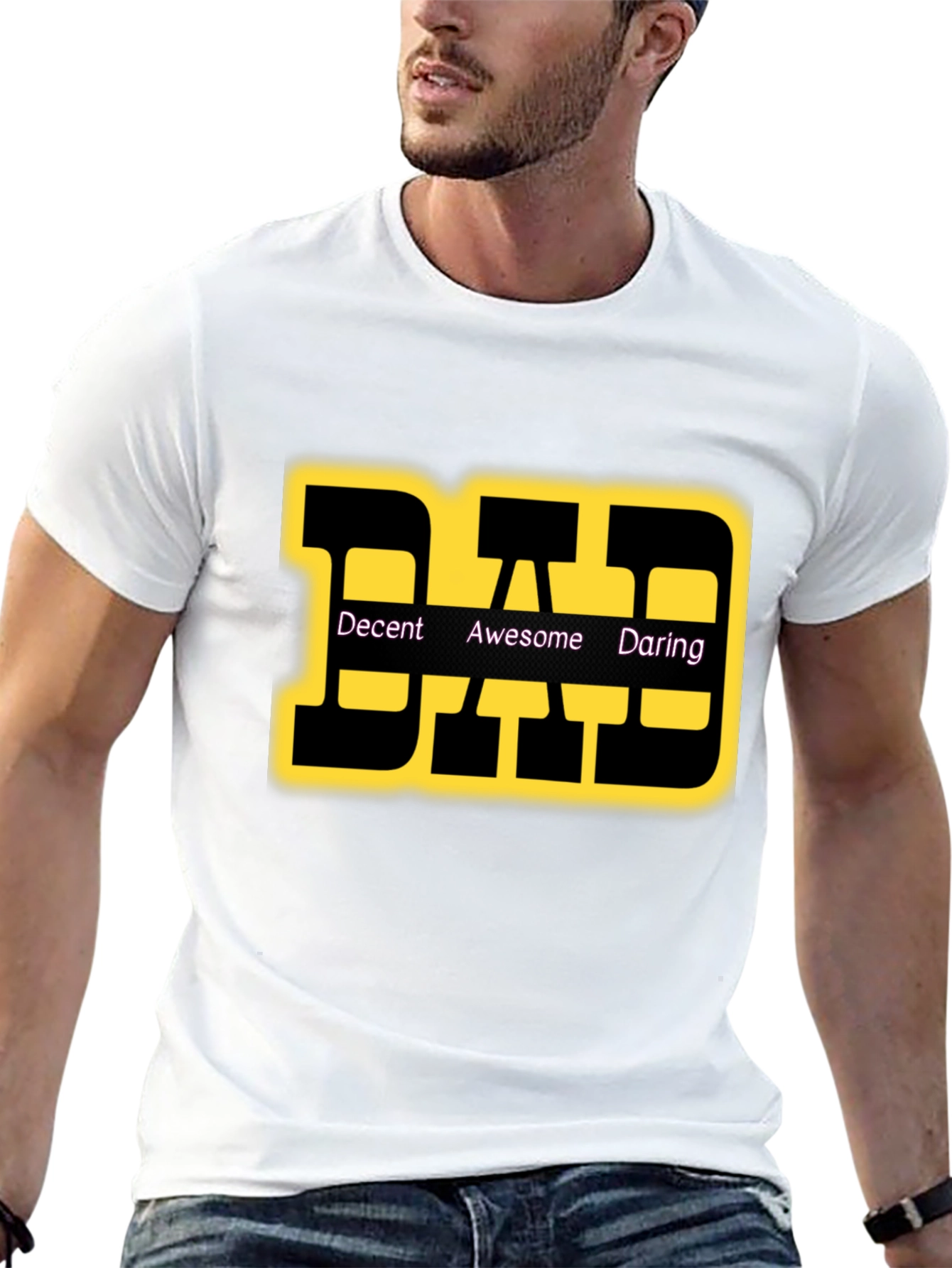 DAD T-Shirt: Decent Awesome Daring Graphic Tee