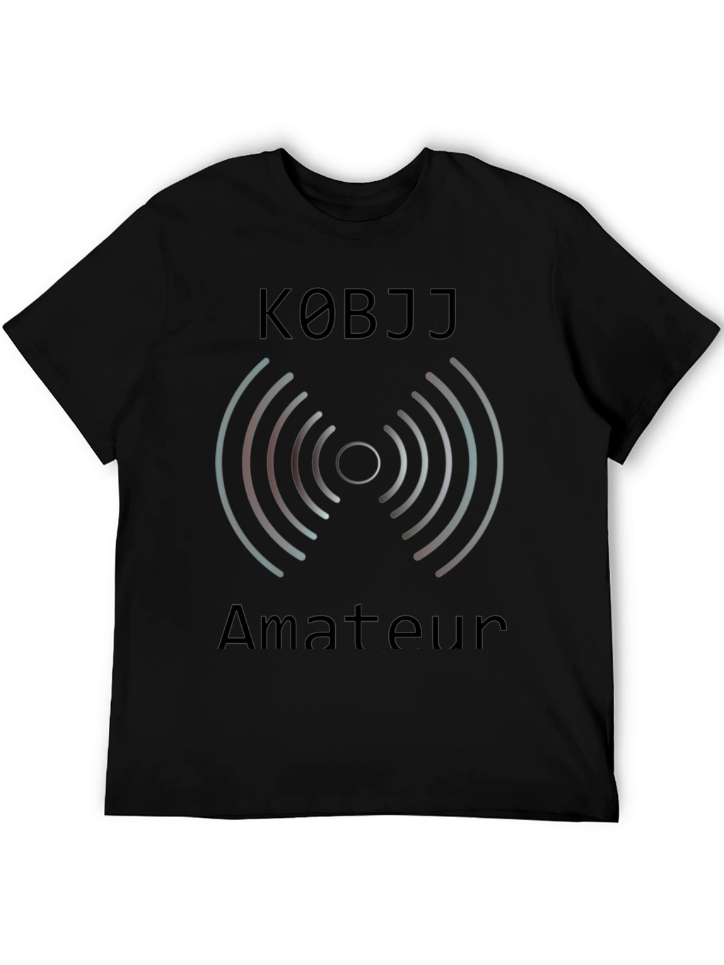 K0BJJ Amateur Radio T-Shirt - Black