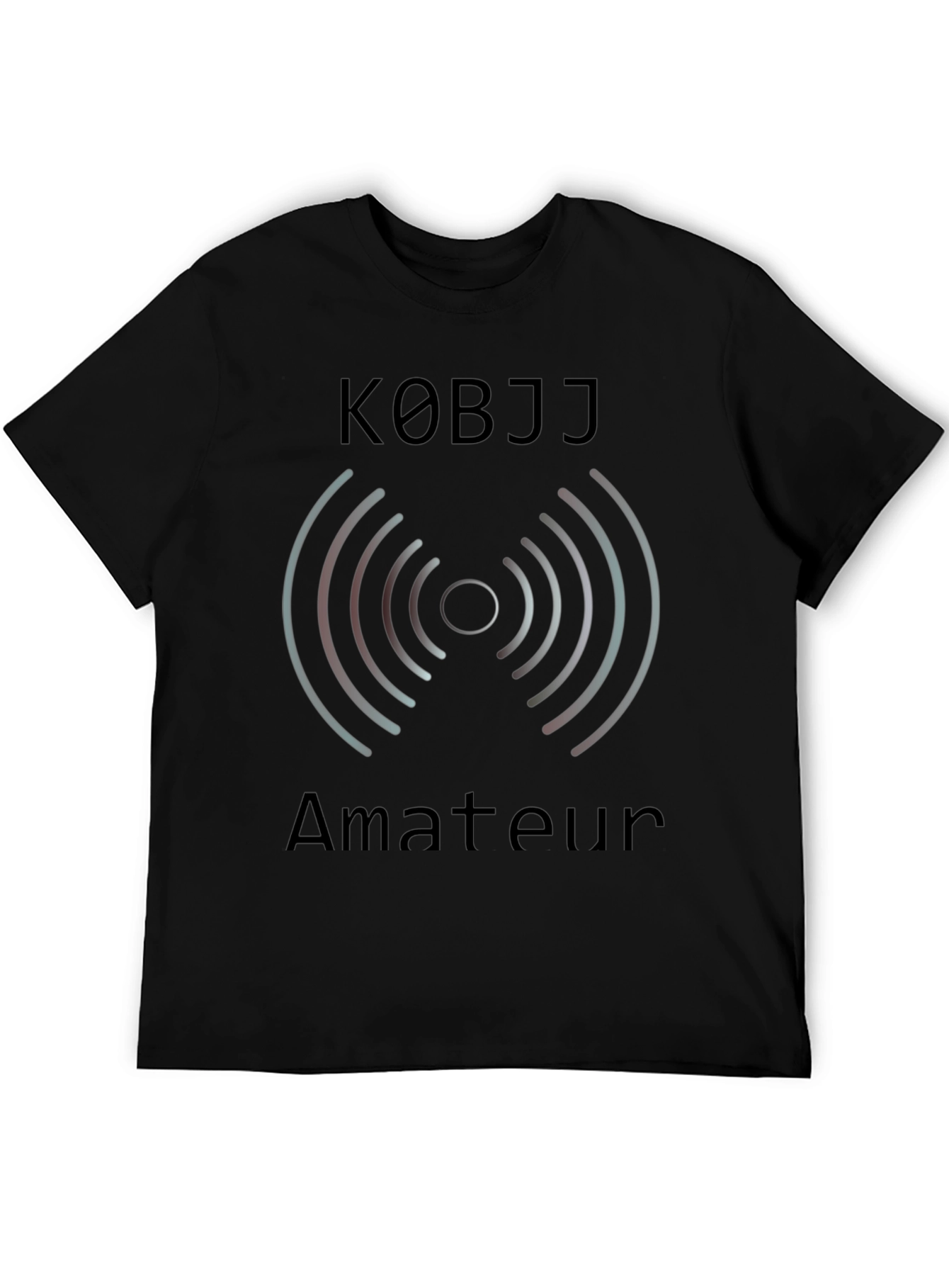 K0BJJ Amateur Radio T-Shirt - Black