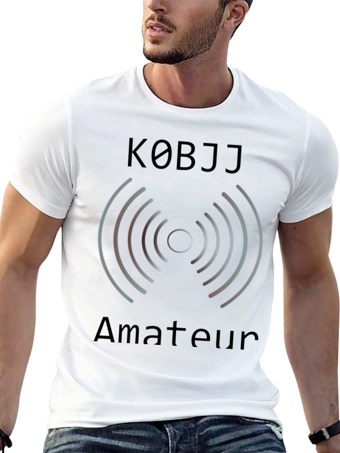 K0BJJ Amateur Radio T-Shirt - Black