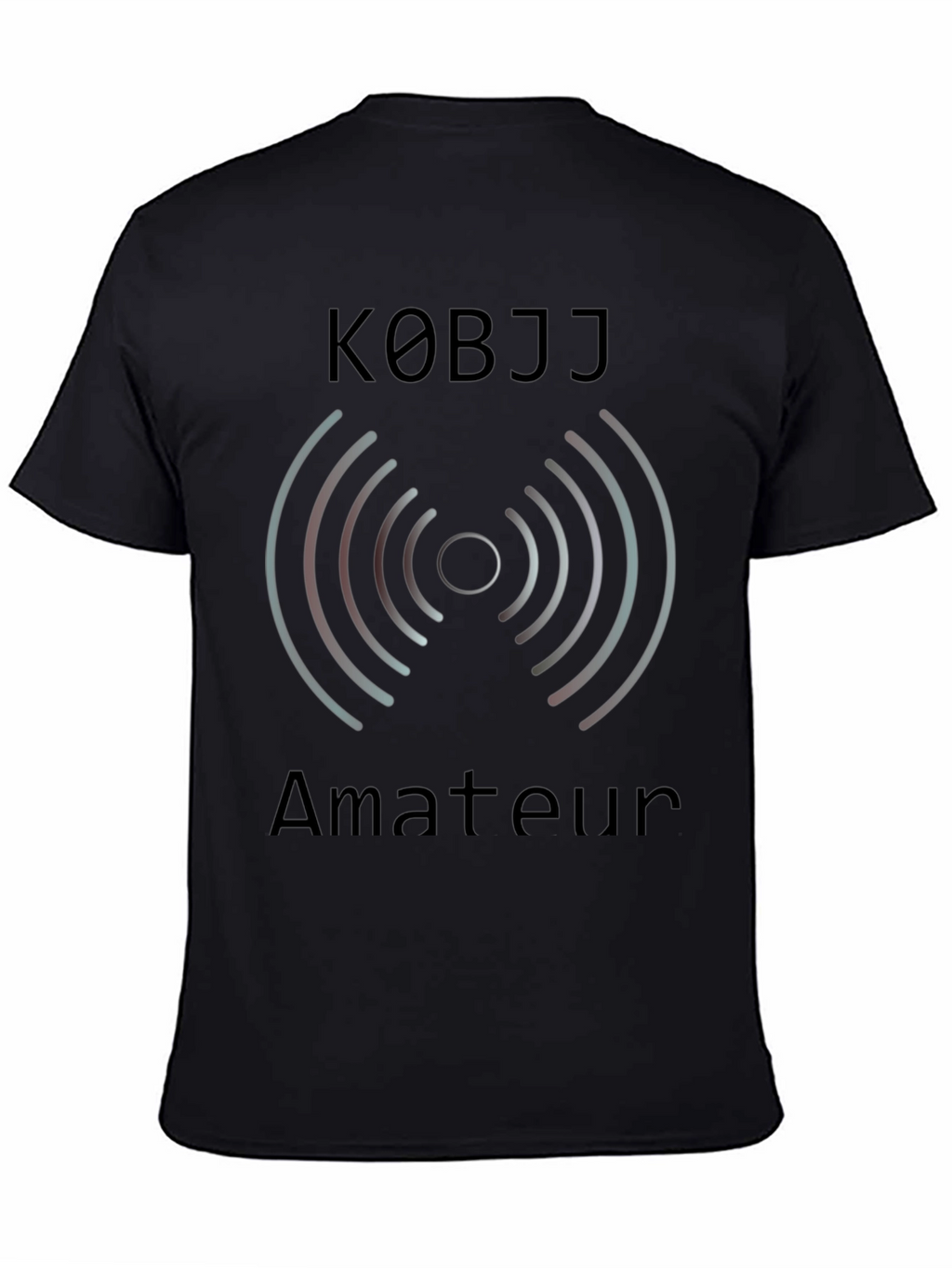 K0BJJ Amateur Radio T-Shirt - Black