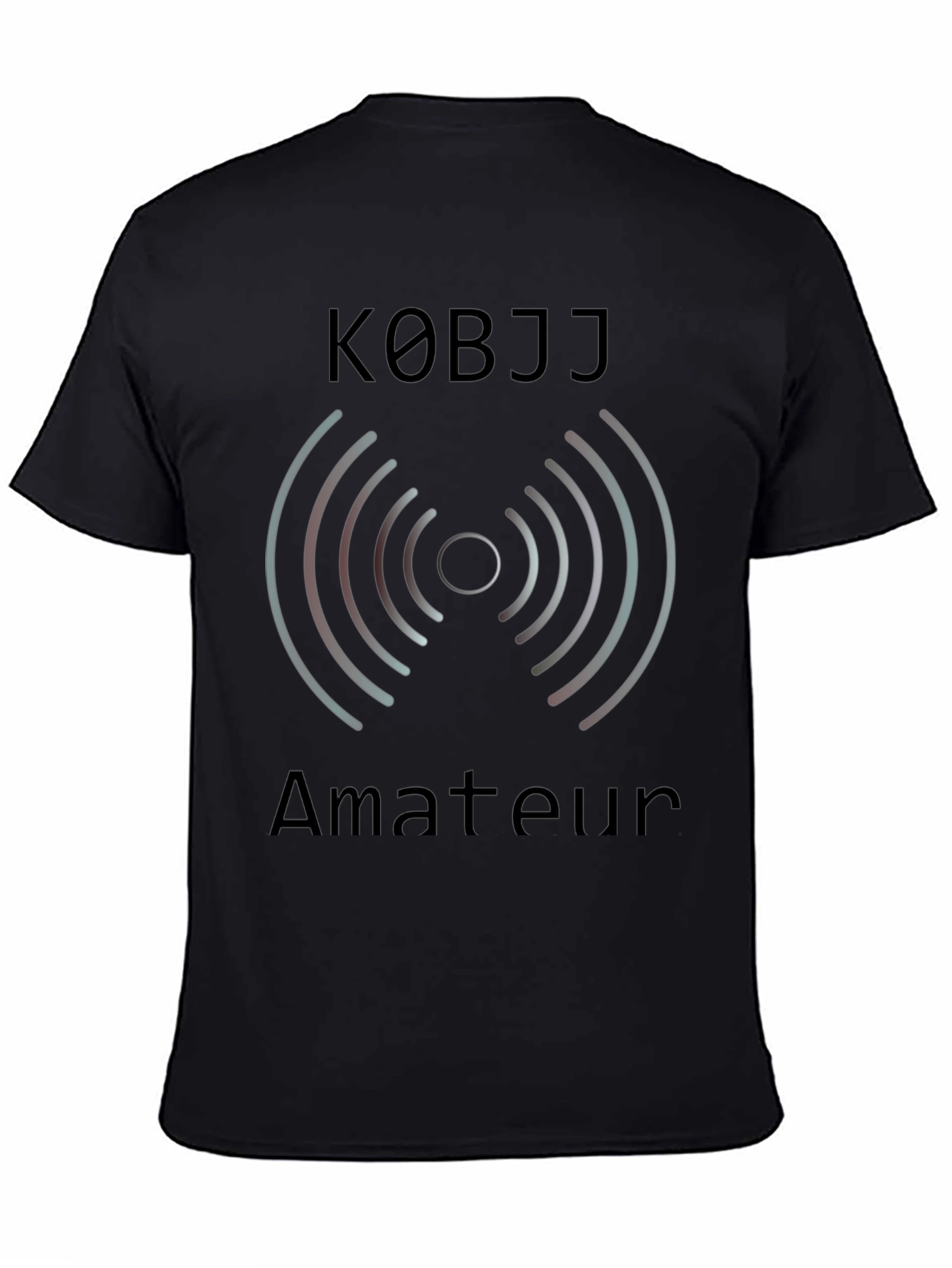 K0BJJ Amateur Radio T-Shirt - Black