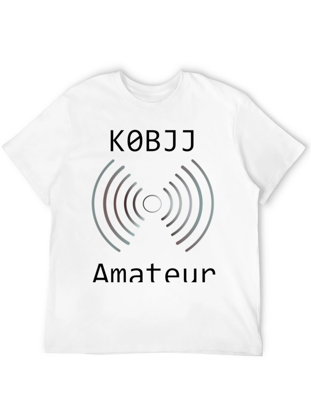 K0BJJ Amateur Radio T-Shirt - Black