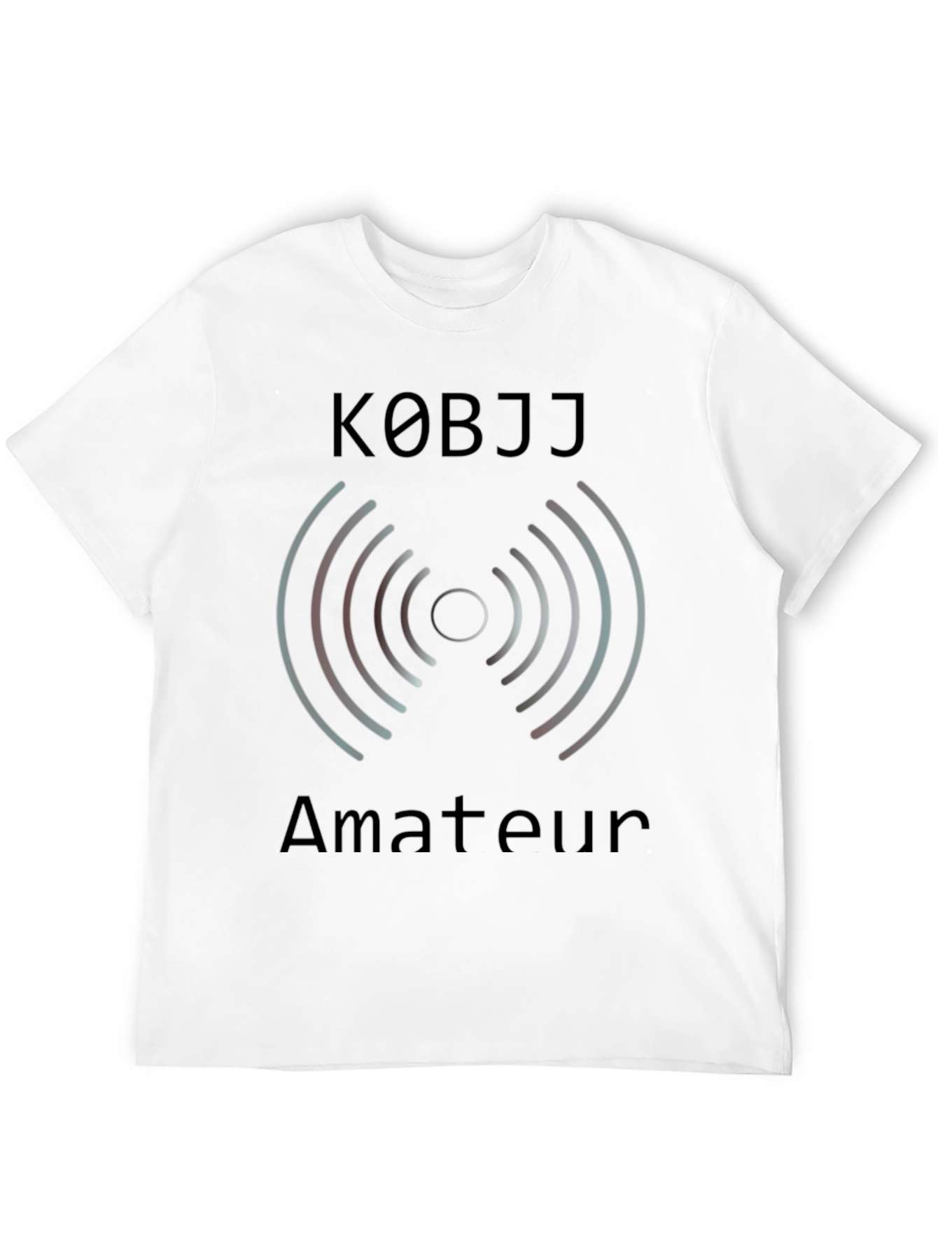 K0BJJ Amateur Radio T-Shirt - Black
