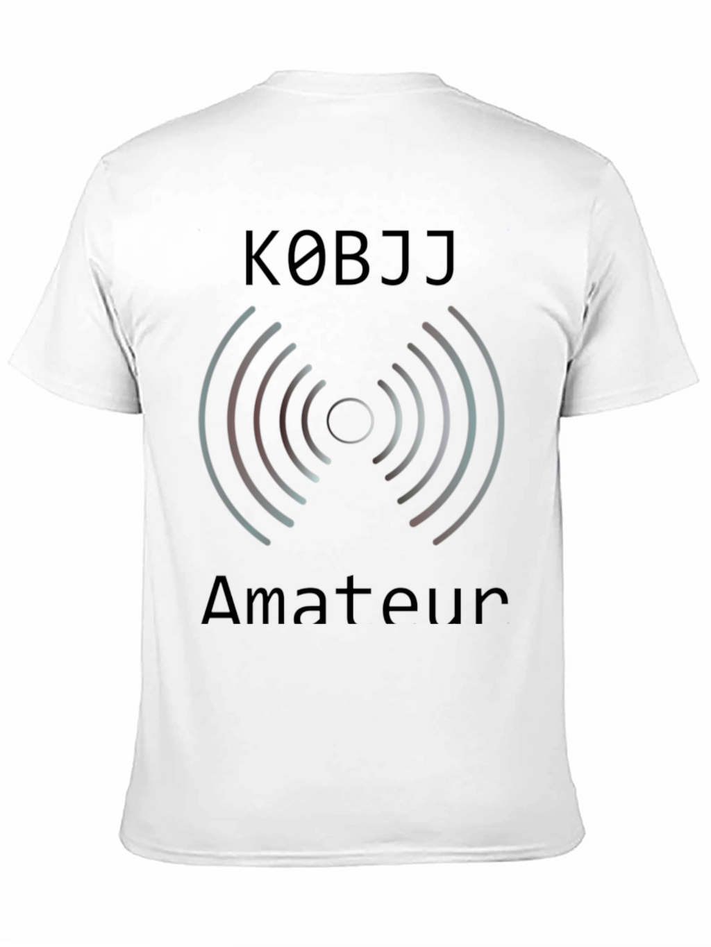 K0BJJ Amateur Radio T-Shirt - Black