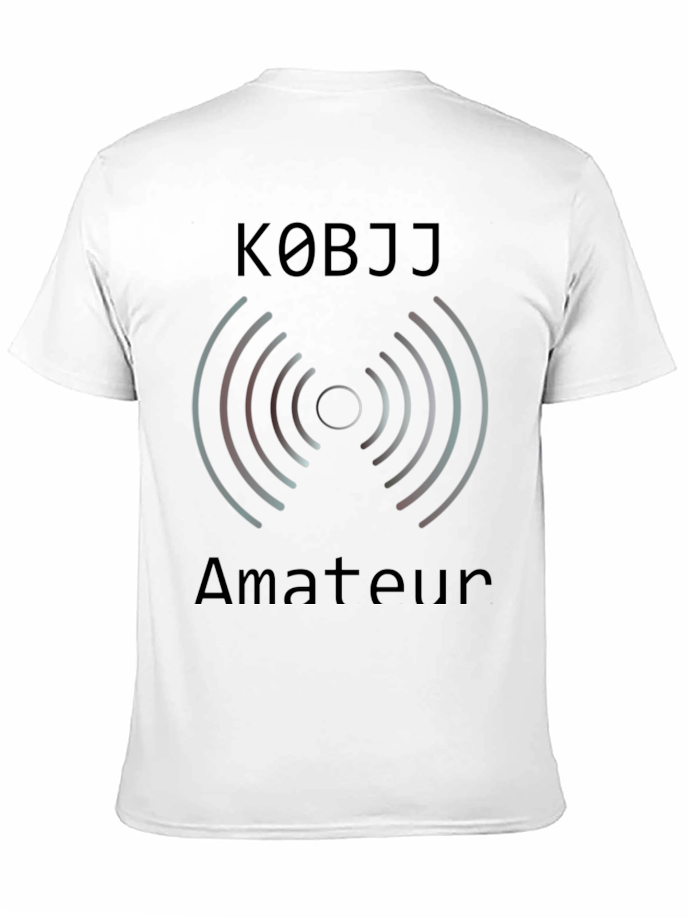 K0BJJ Amateur Radio T-Shirt - Black