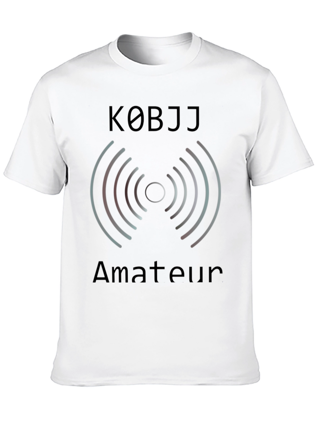 K0BJJ Amateur Radio T-Shirt - Black