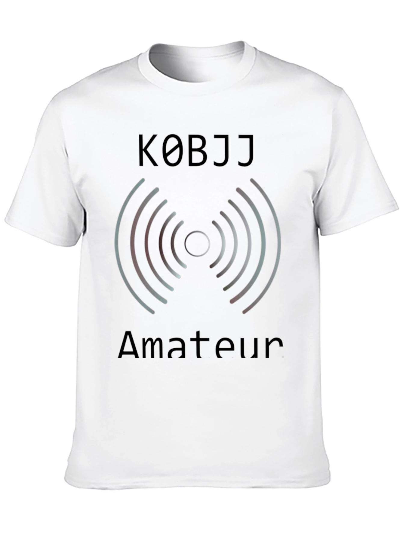 K0BJJ Amateur Radio T-Shirt - Black