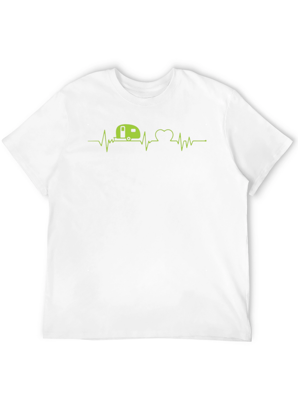Camper Heartbeat T-Shirt - Adventure Awaits!