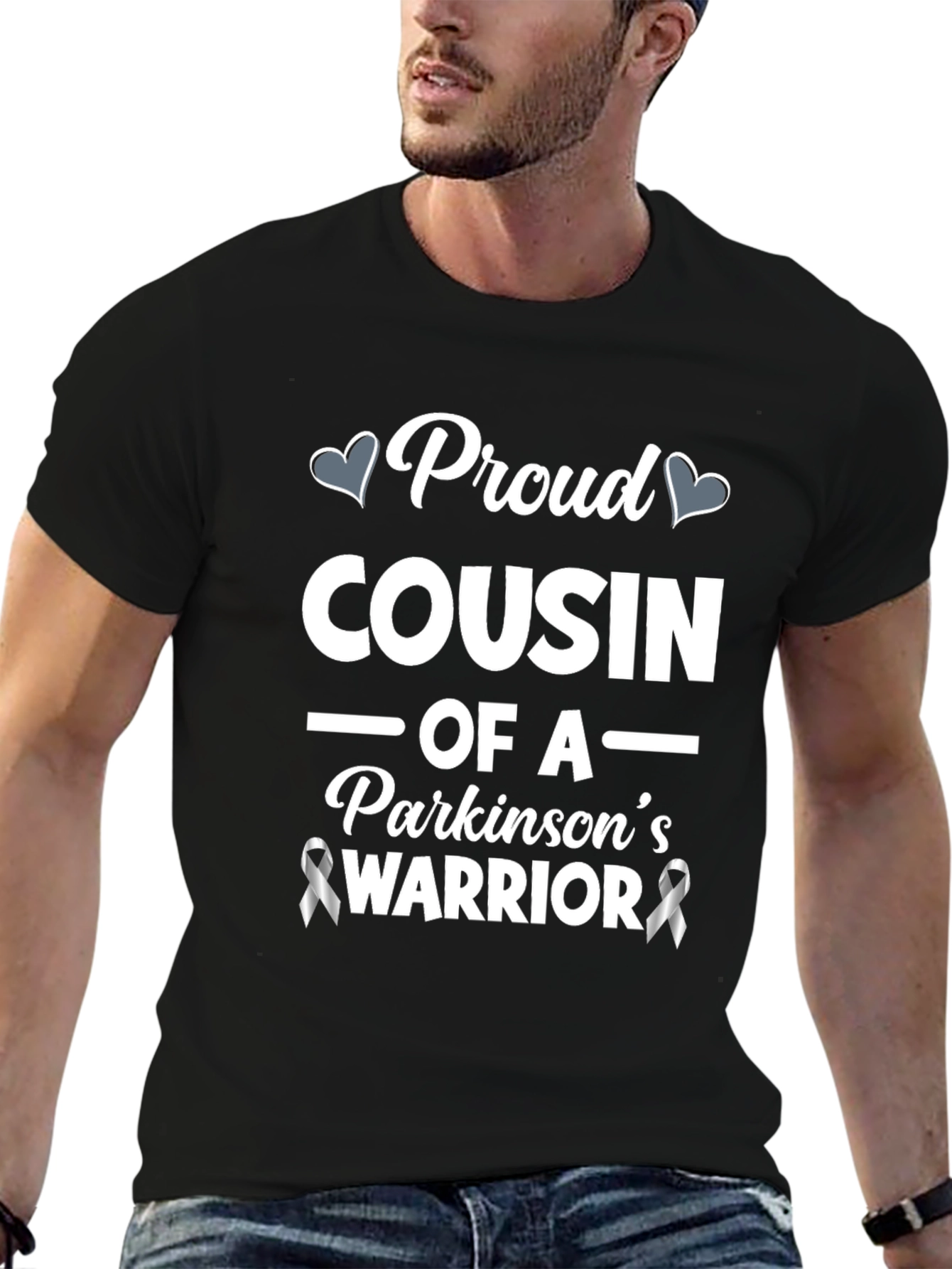 Proud Cousin Parkinsons Warrior Awareness T-Shirt